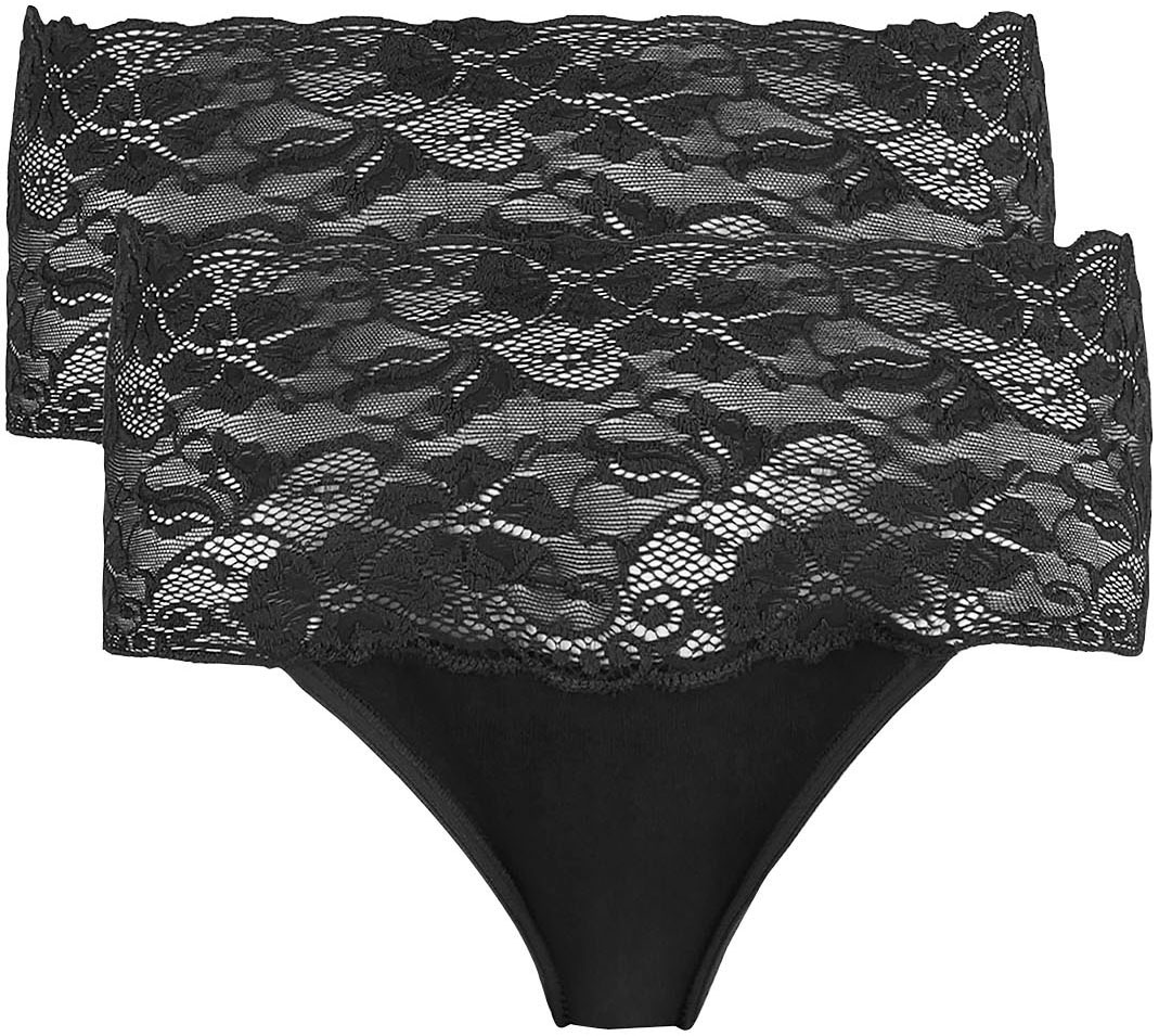 Nina Von C. ""Fine Cotton"" eng, elastisch, bequem, feminin, atmungsaktiv, breiter Bund mit Spitze