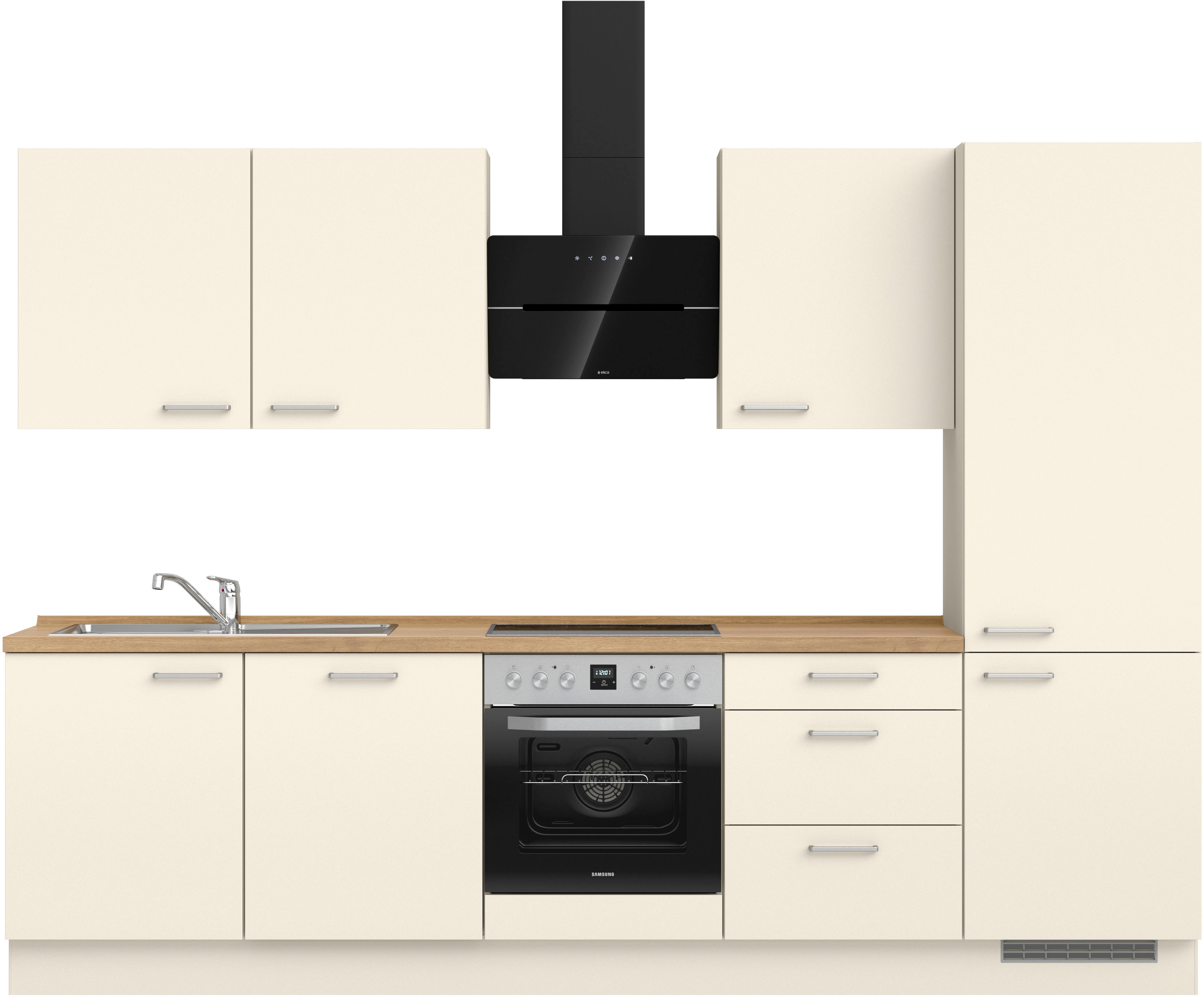 nobilia ""Touch II", NEU: individuell anpassbar mit gratis Profi-Beratung" vormontiert, Breite 300 cm, Ausrichtung wählbar, wahlw. mit E-Geräten