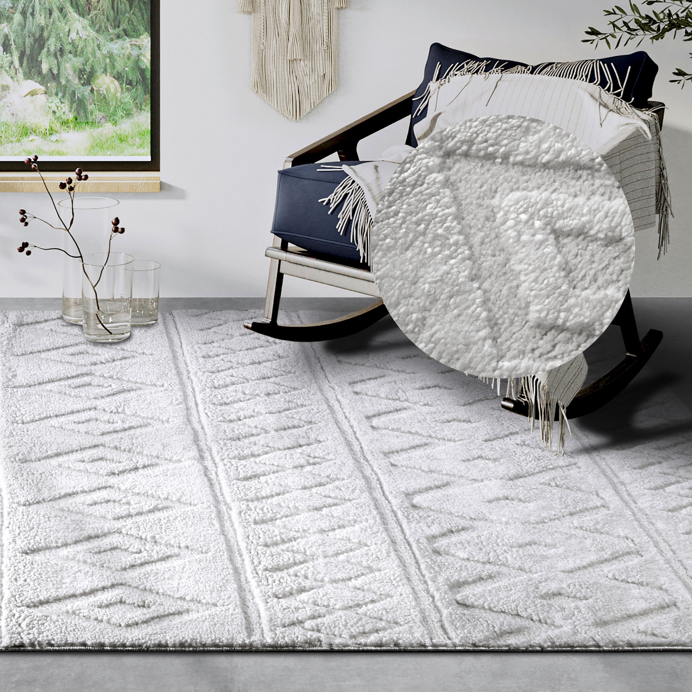 ELLE DECORATION Designteppich "Itinerance" rechteckig 18 mm Höhe Hochflor, günstig online kaufen