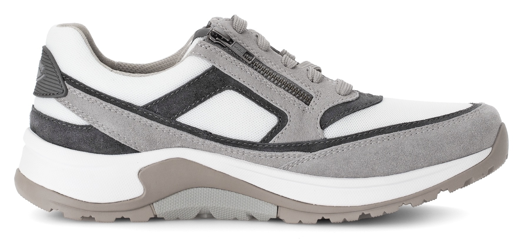 Gabor Rollingsoft Keilsneaker, Schnürschuh, Halbschuh, Freizeitschuh, Außenreißverschluss, G-Weite