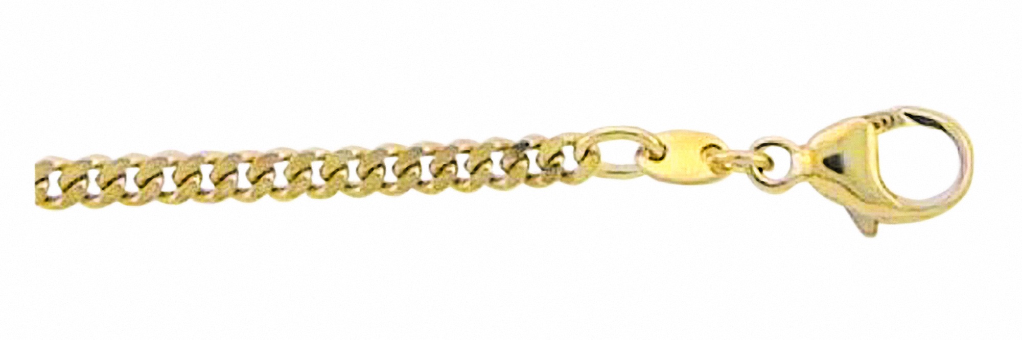 ADELIA ́S Damen Goldarmband "Damen Goldschmuck 333 Gold Flach Panzer Armband 18,5 cm", 18,5, Gold, gold, Gold, Armbänder, 18,5 cm 333 Gold Goldschmuck