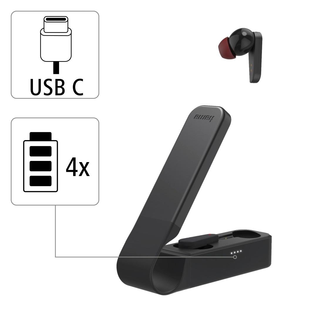 Hama Bluetooth-Kopfhörer »Spirit Headset, Pocket, Sprachsteuerung In-Ear | True Bluetooth Duplex, Wireless BAUR Kopfhörer«, TWS