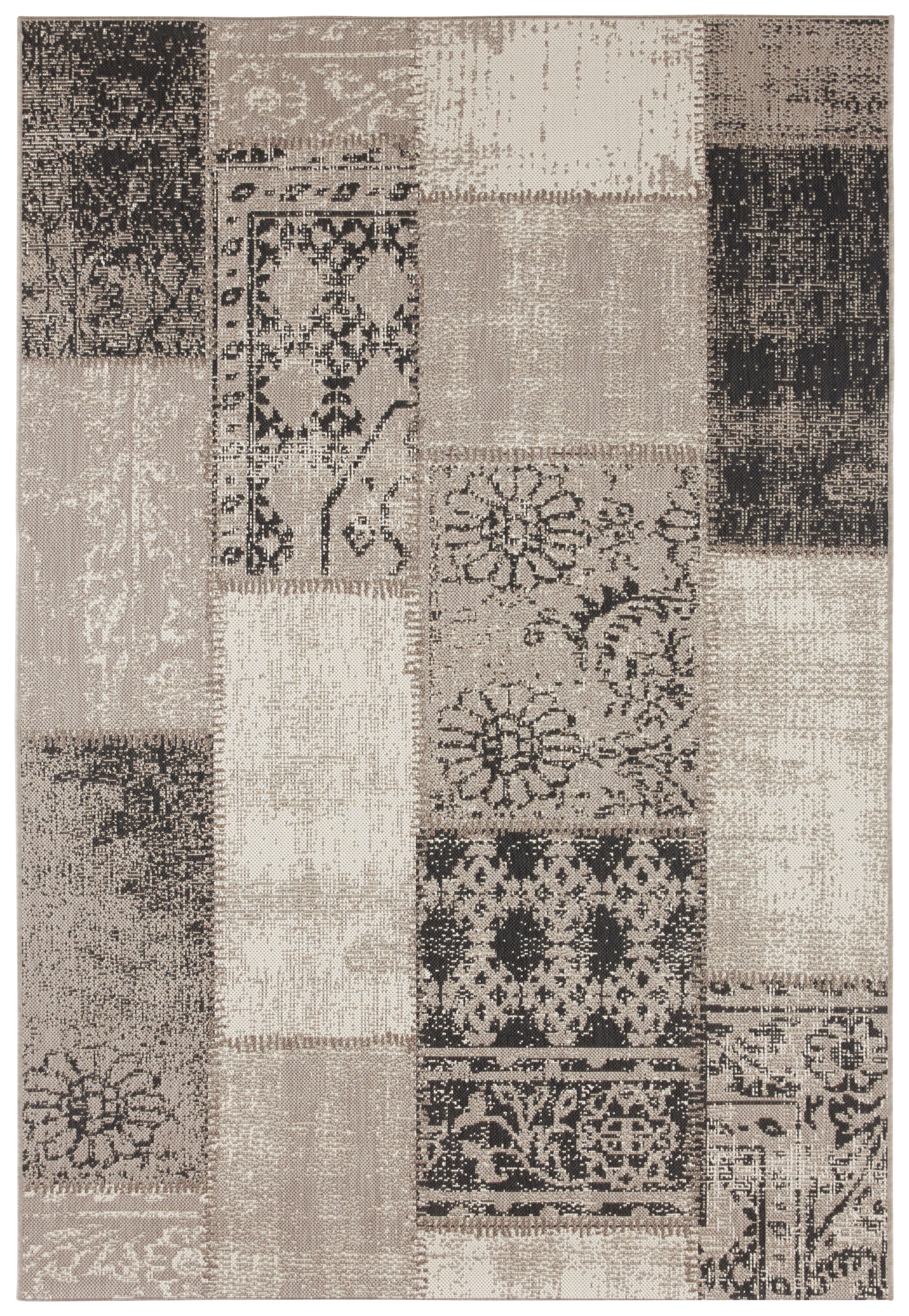 NORTHRUGS Teppich »Symi«, rechteckig, 8 mm Höhe, In- & Outdoor, Kurzflor, Läufer, Vintage, Wohnzimmer, Außenbereich
