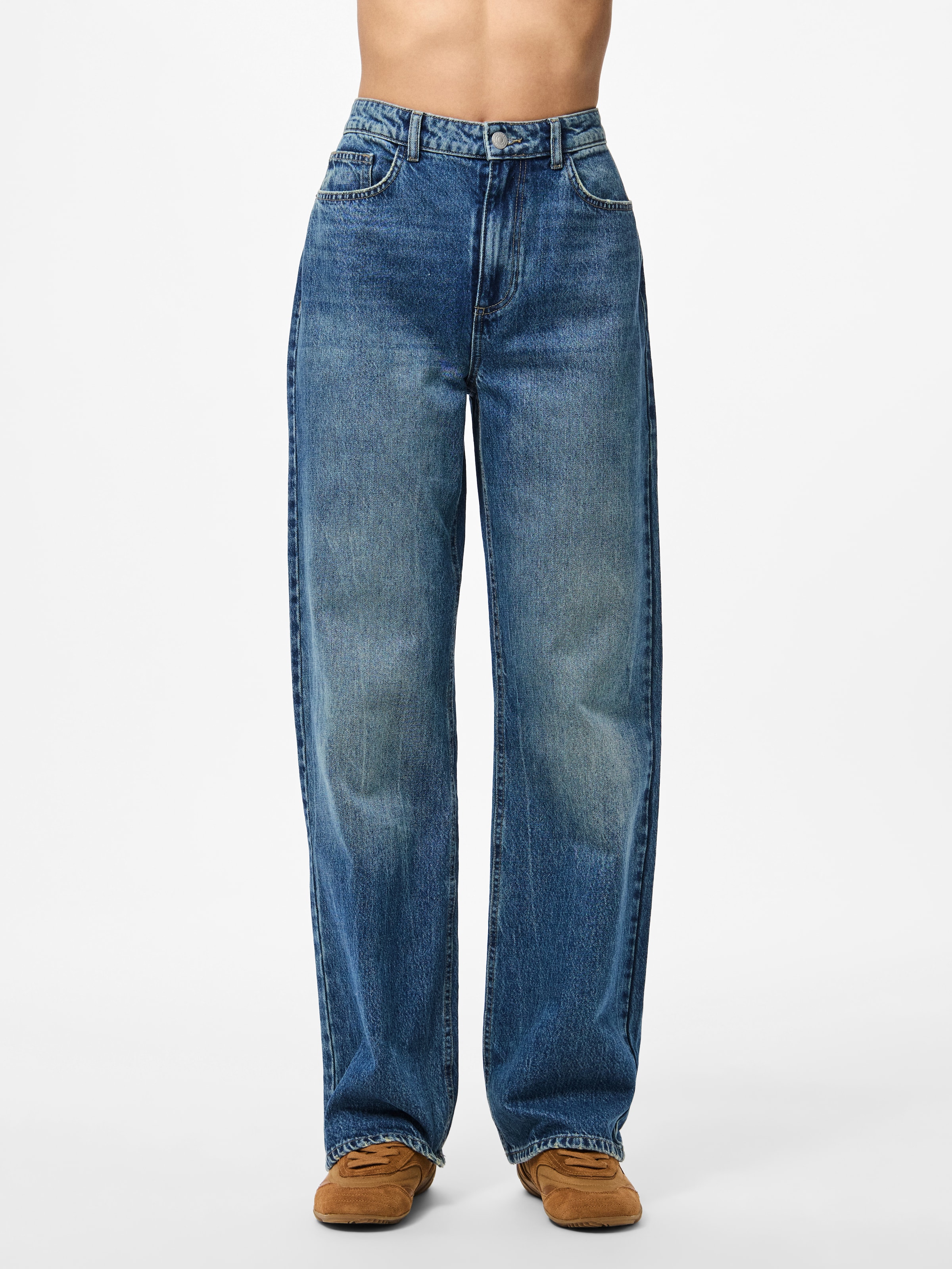 pieces High-waist-Jeans "PCKATE HW STRAIGHT JEANS MB NOOS BC" günstig online kaufen
