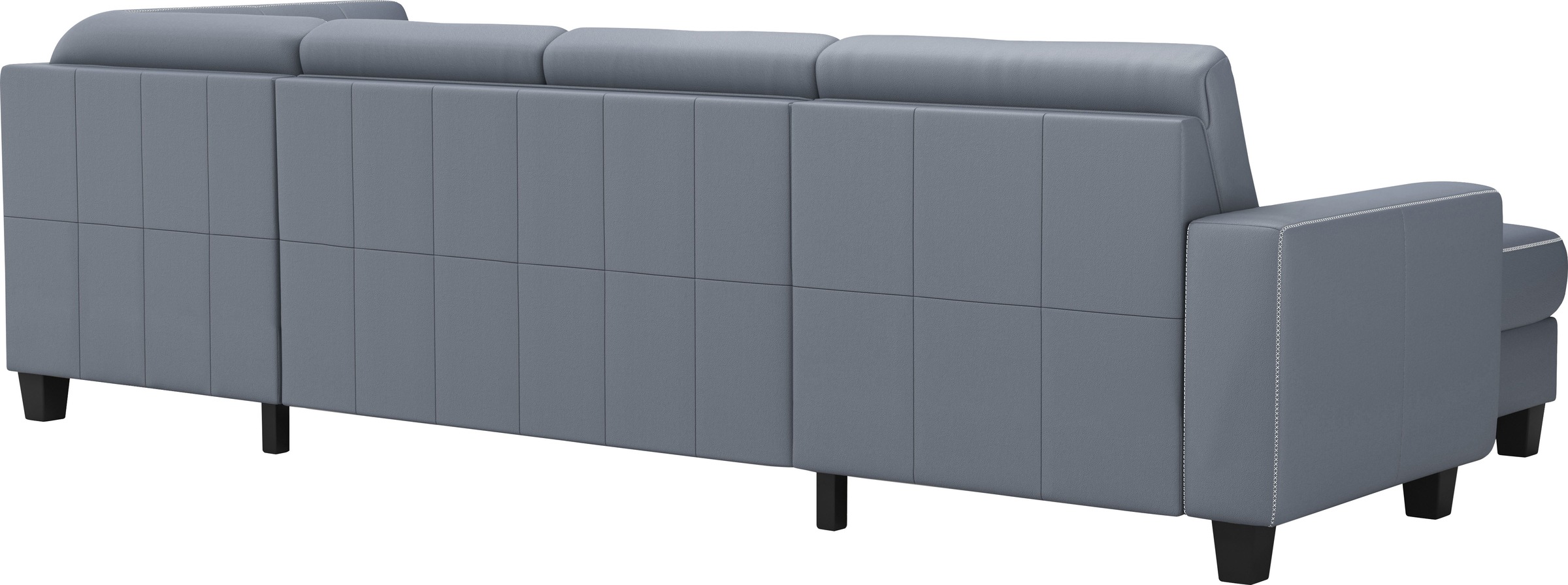 Wohnlandschaft HOME AFFAIRE "Varese", blau (graublau), B:304cm H:91cm T:170cm, Sofas, Wohnlandschaft, wahlweise mit Bettfunktion und Bettkasten 3
