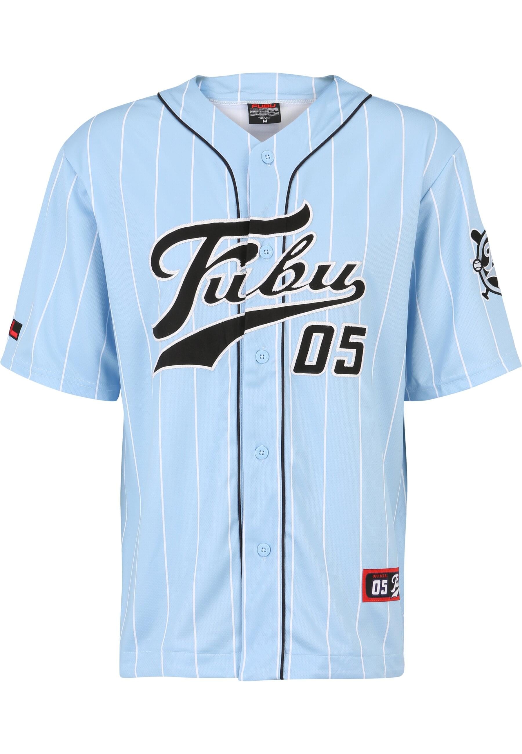T-Shirt »Fubu Herren FM232-003-3 FUBU Varsity Pinstripe Baseball Jersey«, (1 tlg.)