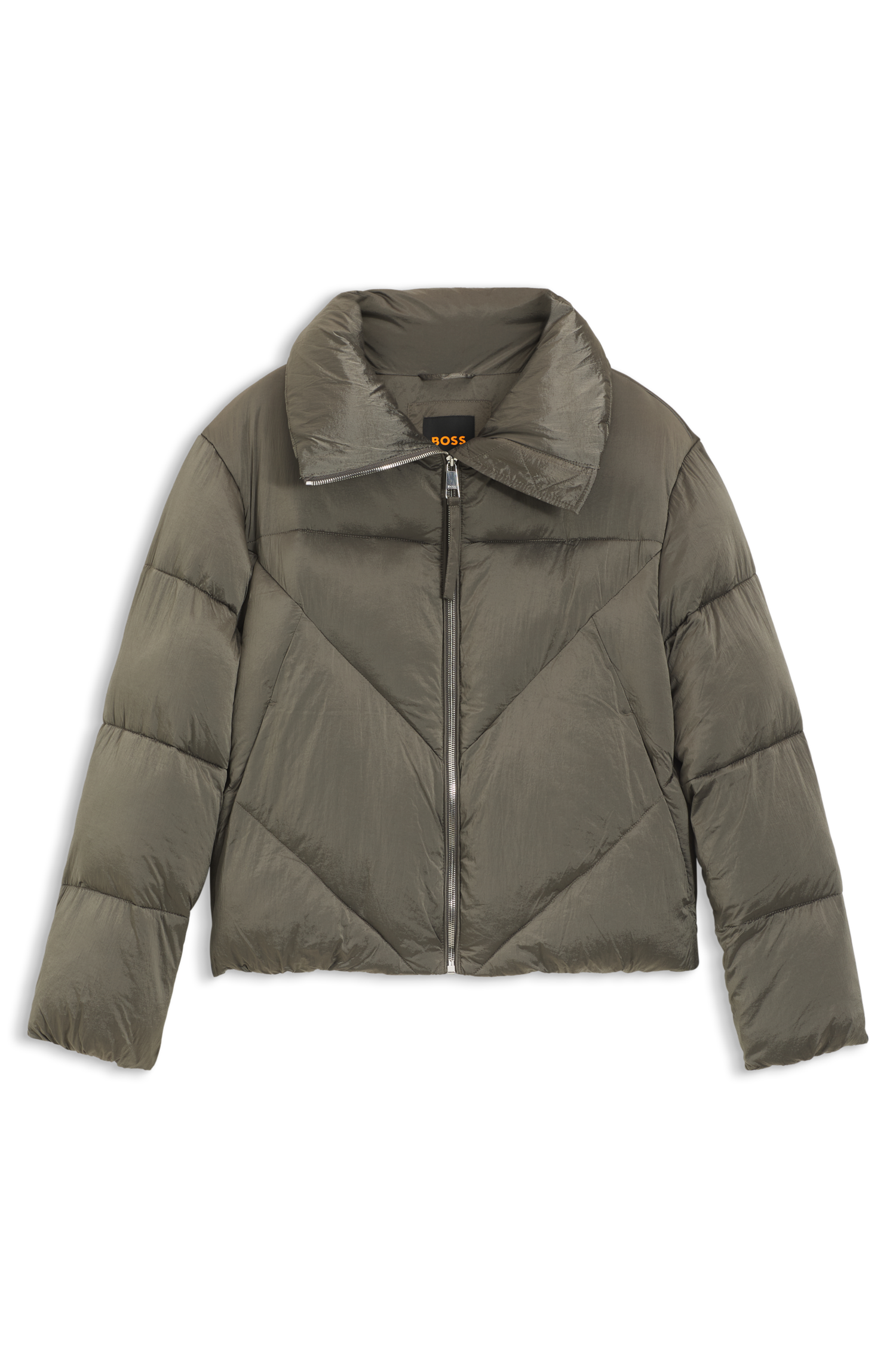 BOSS ORANGE Steppjacke »Padilena Premium Damenmode« Regular Fit mit Stehkragen, gefütterte Taschen