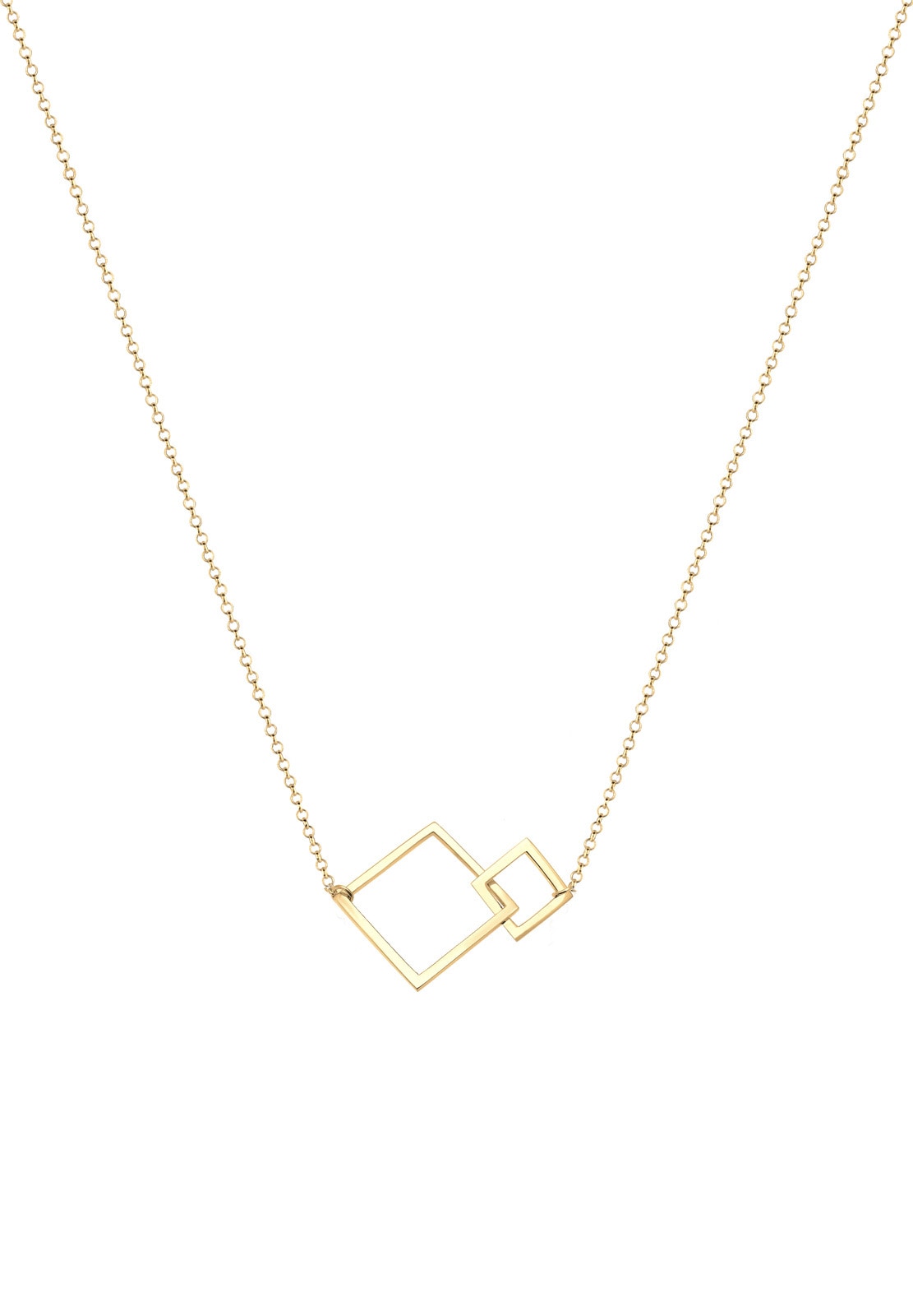 Elli Kette mit Anhänger »Viereck Geo Quadrat Basic 925 Sterling Silber«