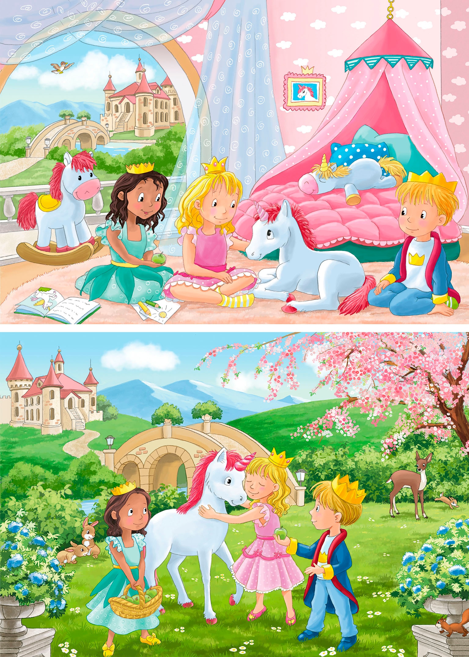 Ravensburger Puzzle »Zauberhafte Freundschaft«, (24 tlg.), 2x12 Teile; Made in Europe