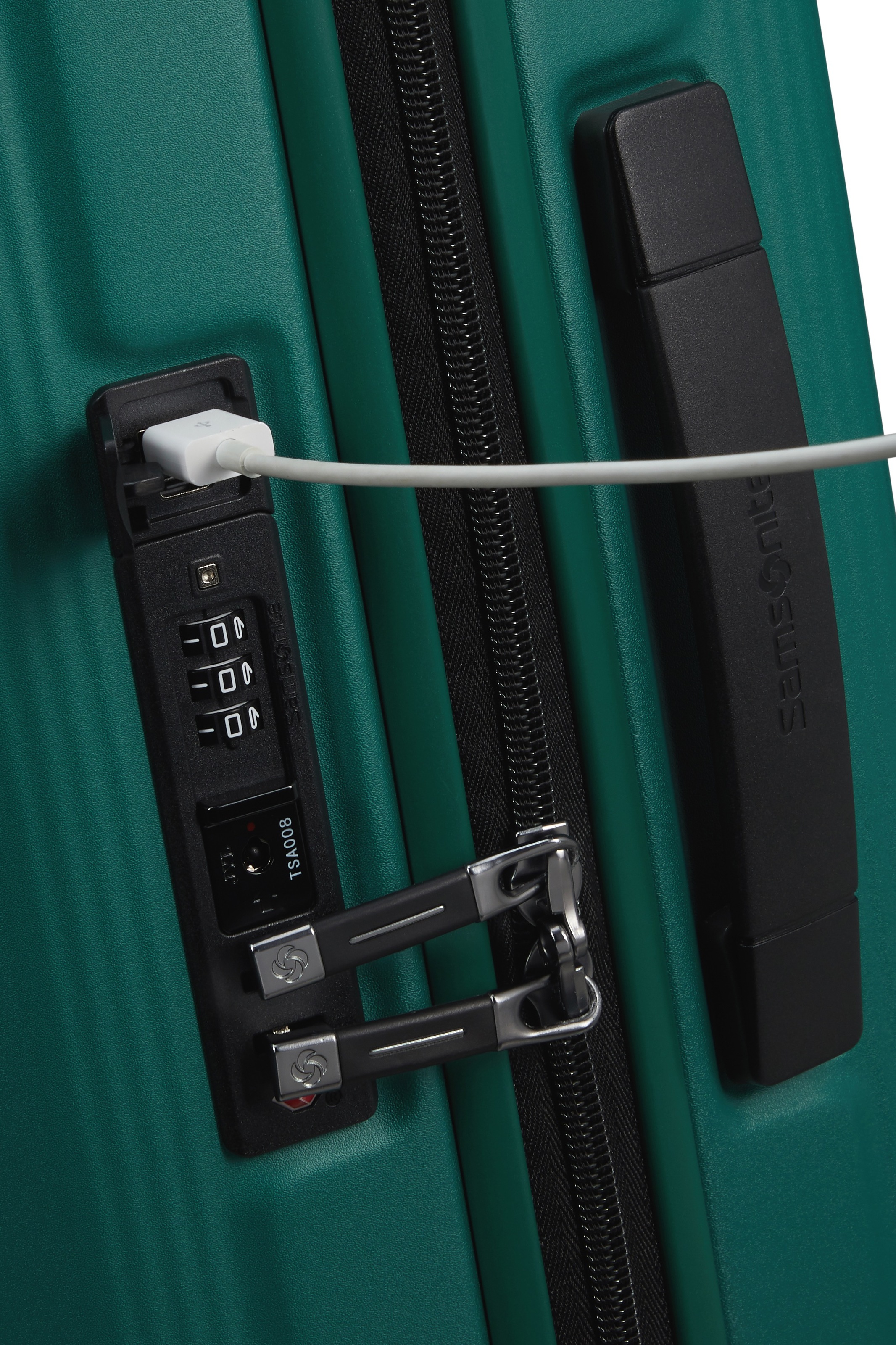 Samsonite Hartschalen-Trolley »NUON, verschiedene Größen und Farben«, 4 Rollen, Hartschalen-Koffer TSA-Zahlenschloss Volumenerweiterung bei S/XL