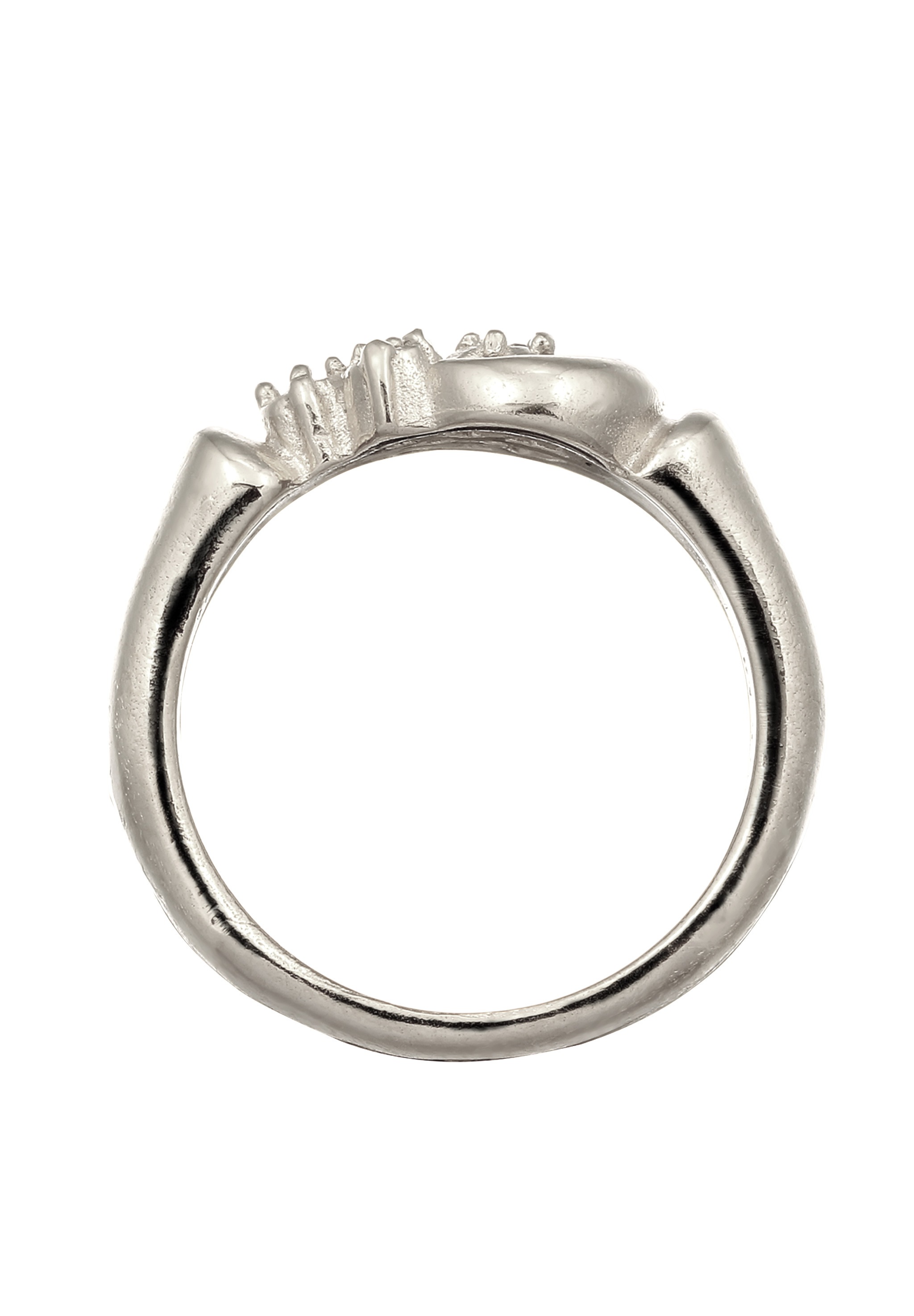 Elli Premium Silberring »Ring Mond Sterne Topas Weiß 925 Sterling Silber«