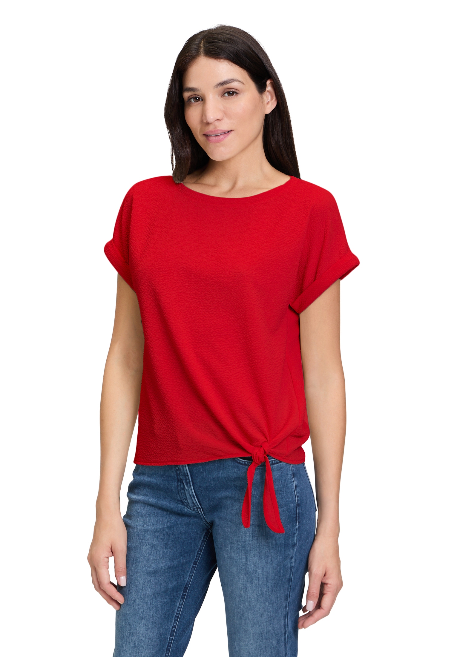 Kurzarmshirt »Betty Barclay Halbarm-Shirt mit Schleifenknoten«, Schluppe