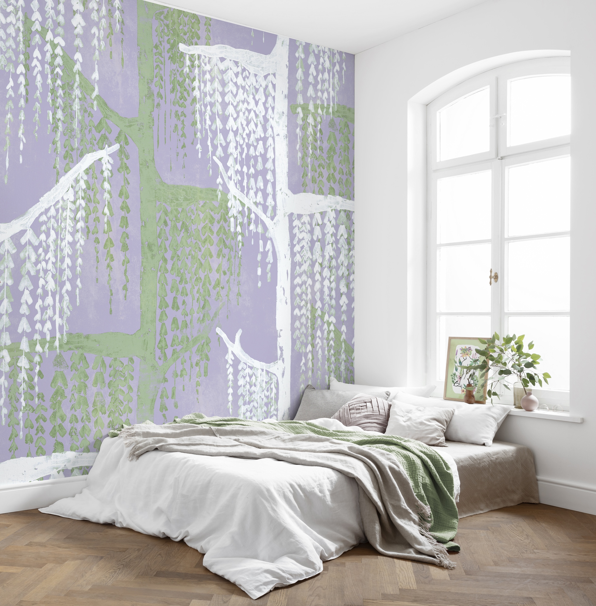 Komar Fototapete "Komar Vlies Fototapete - Crazy Willow - Größe 350 x 250 cm" bedruckt glatt