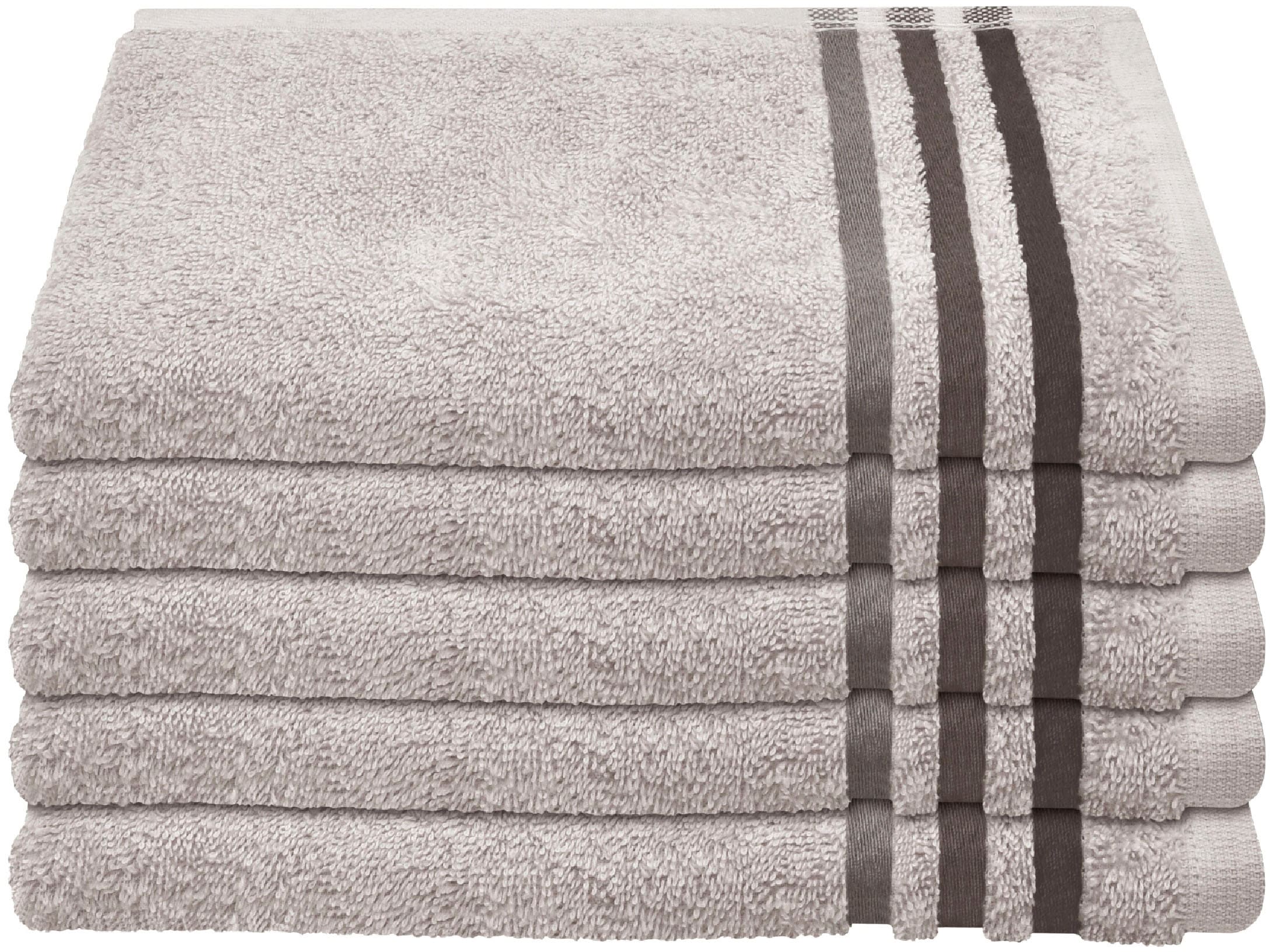 Schiesser Gästehandtücher "Skyline Color aus 100 % Baumwolle mit eleganter günstig online kaufen