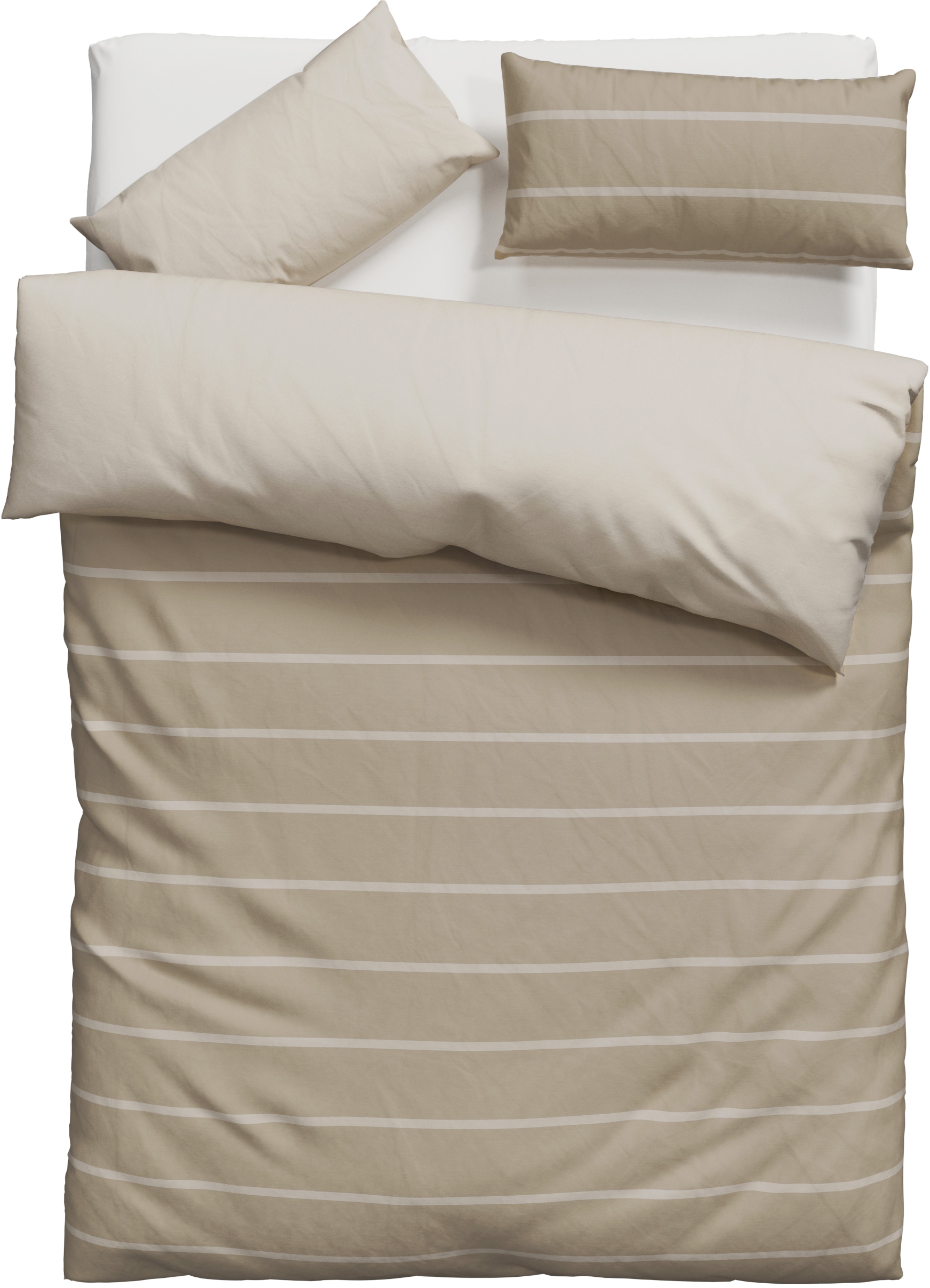 OTTO home Bettwäsche »Katja« 2 Stk. tlg. Bettwäsche aus Baumwolle, Bettwäsche mit Streifen-Design, Wendeoptik