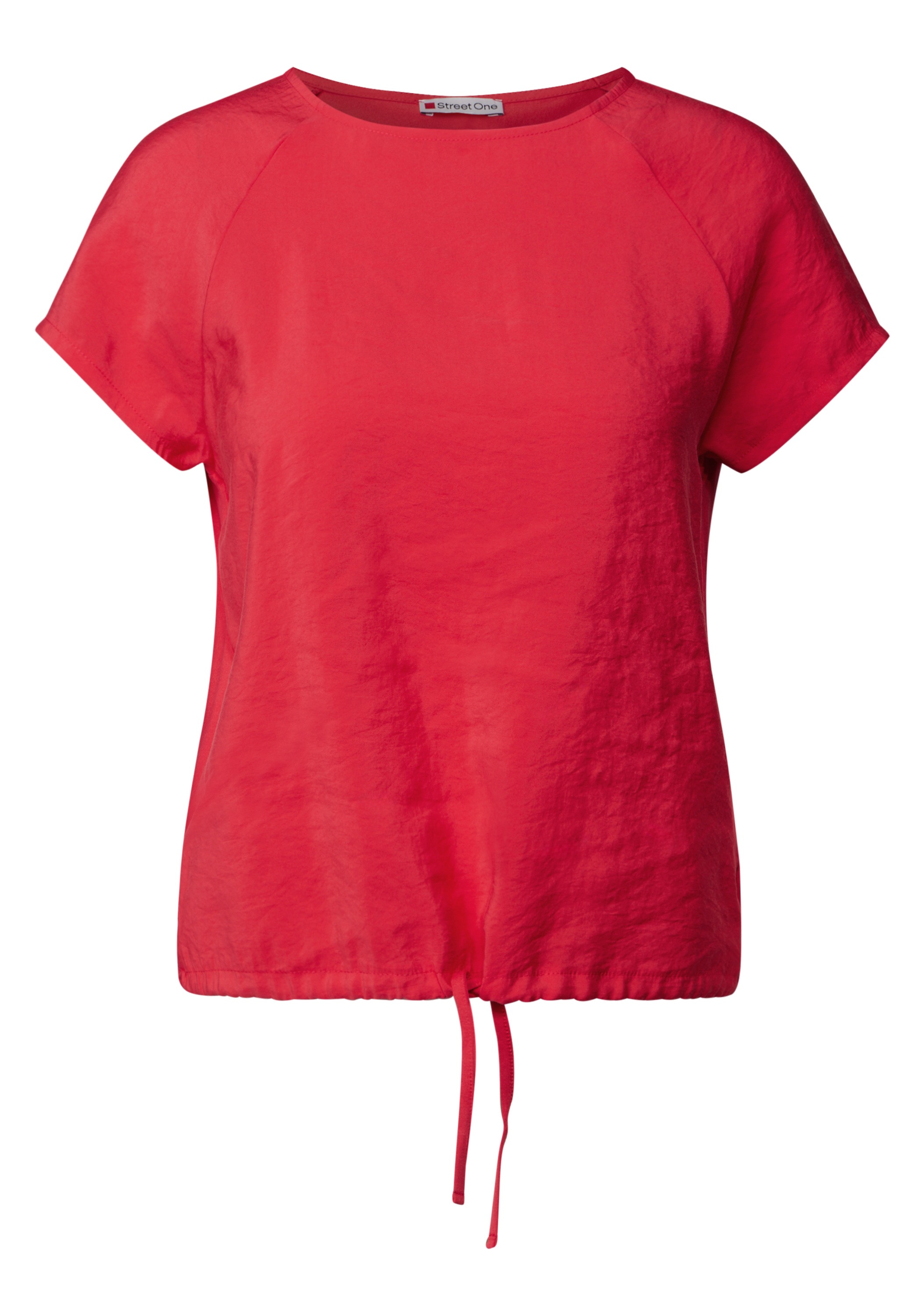 STREET ONE T-Shirt, mit Tunnelzug am Saum