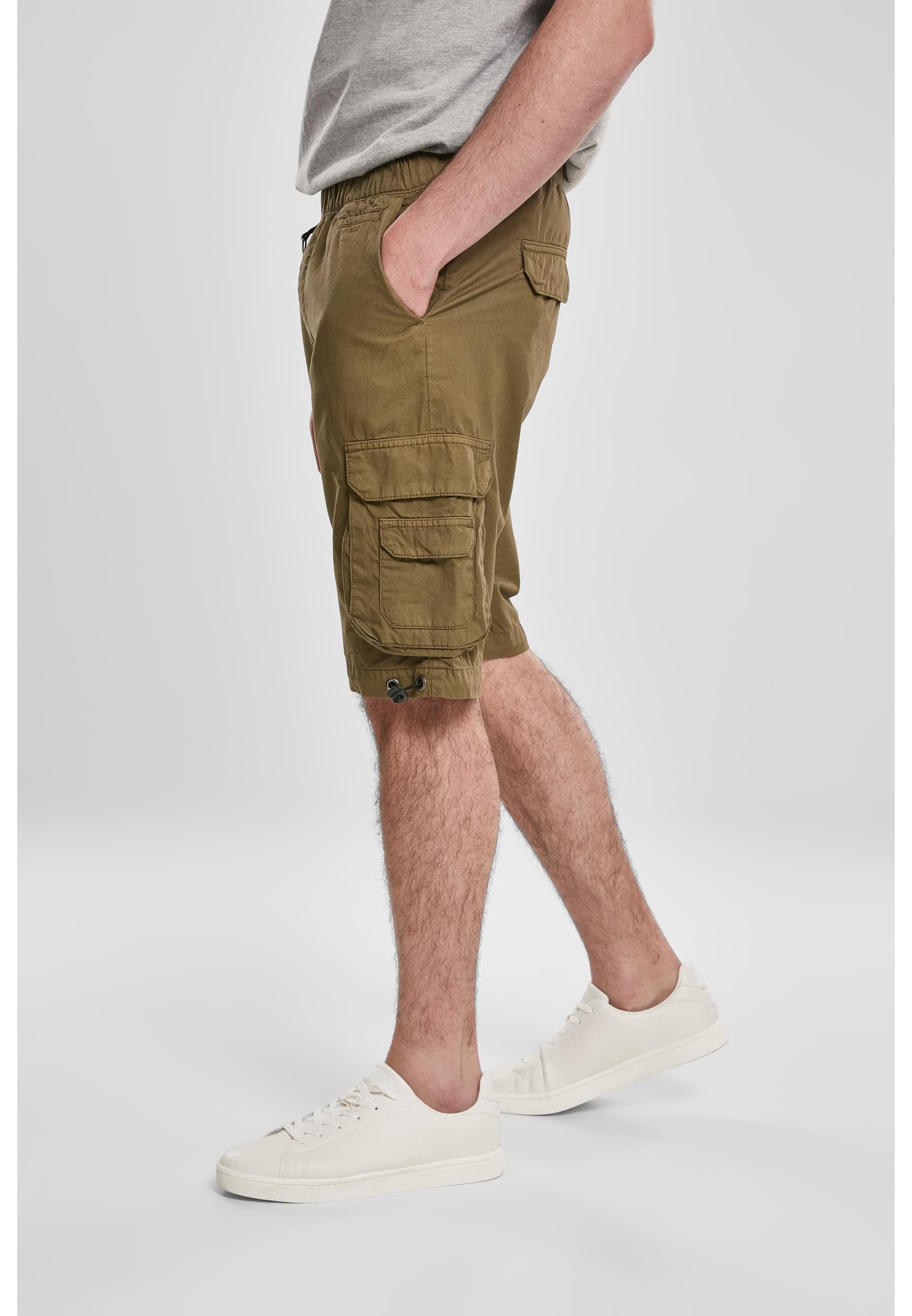 URBAN CLASSICS Stoffhose »Urban Classics Herren Double Pocket Cargo Shorts«, (1 tlg.)