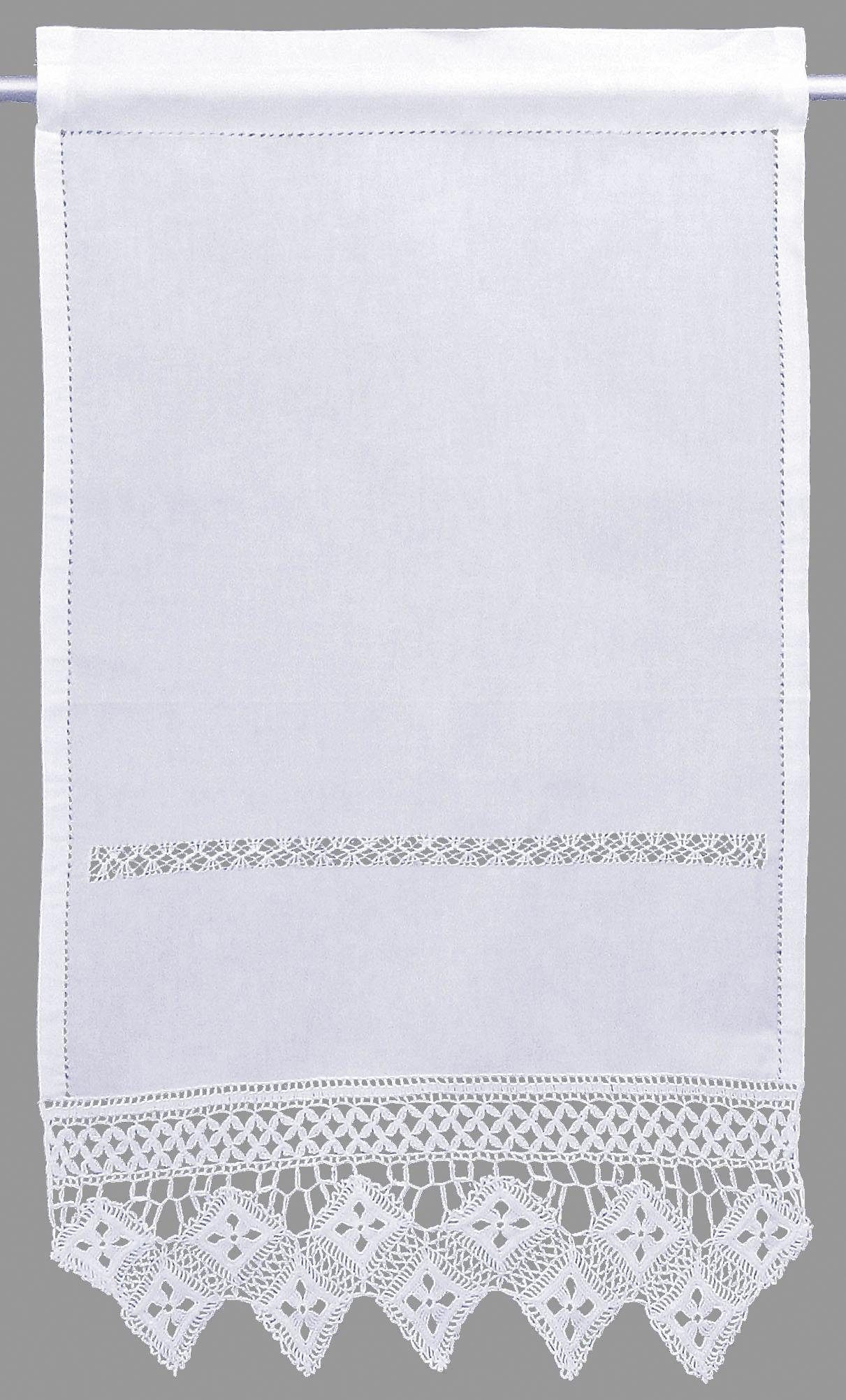 HOSSNER - ART OF HOME DECO Scheibengardine "BALDO" Stangendurchzug 1 Stk. t günstig online kaufen