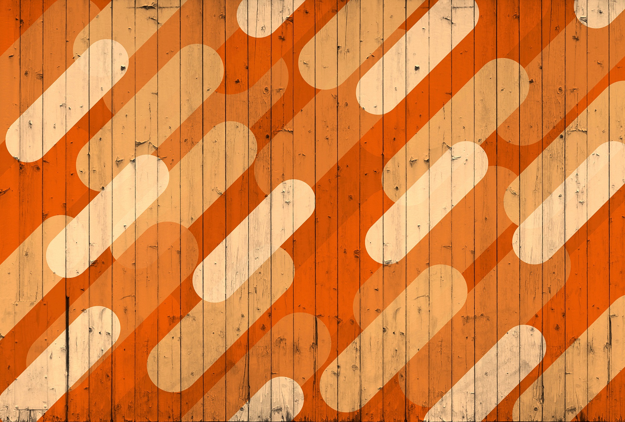 Architects Paper Fototapete "Atelier 47 Pill Pattern 2" Holz glatt Vlies, Wand, Schräge, Decke