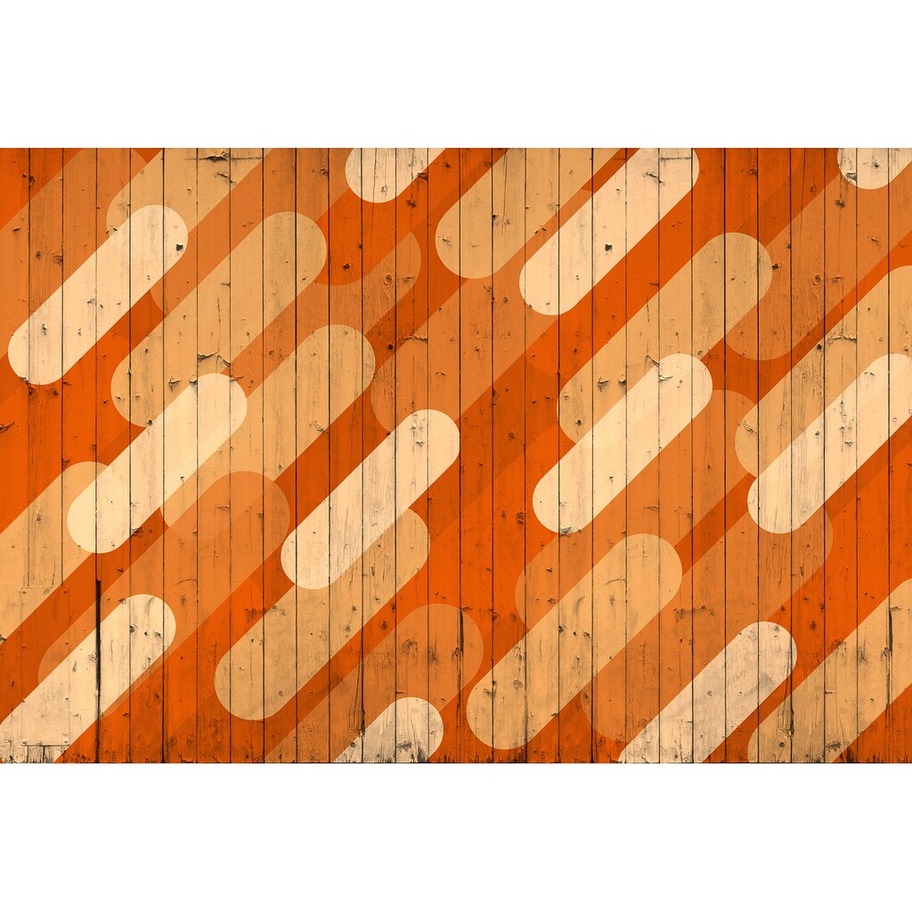 Architects Paper Fototapete »Atelier 47 Pill Pattern 2«, Holz