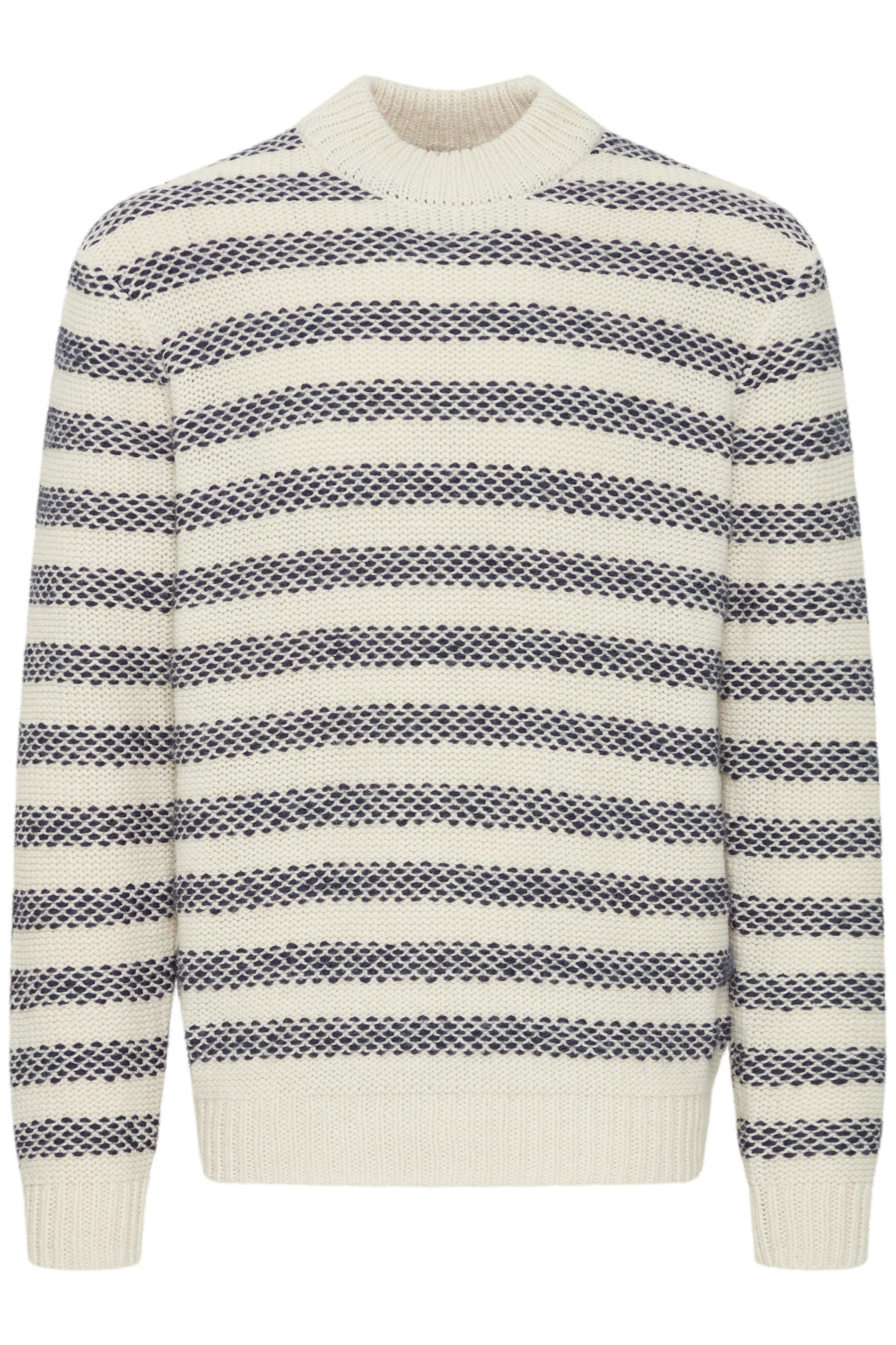 Casual Friday Strickfleece-Pullover "Strickpullover CFKARL striped knit" günstig online kaufen