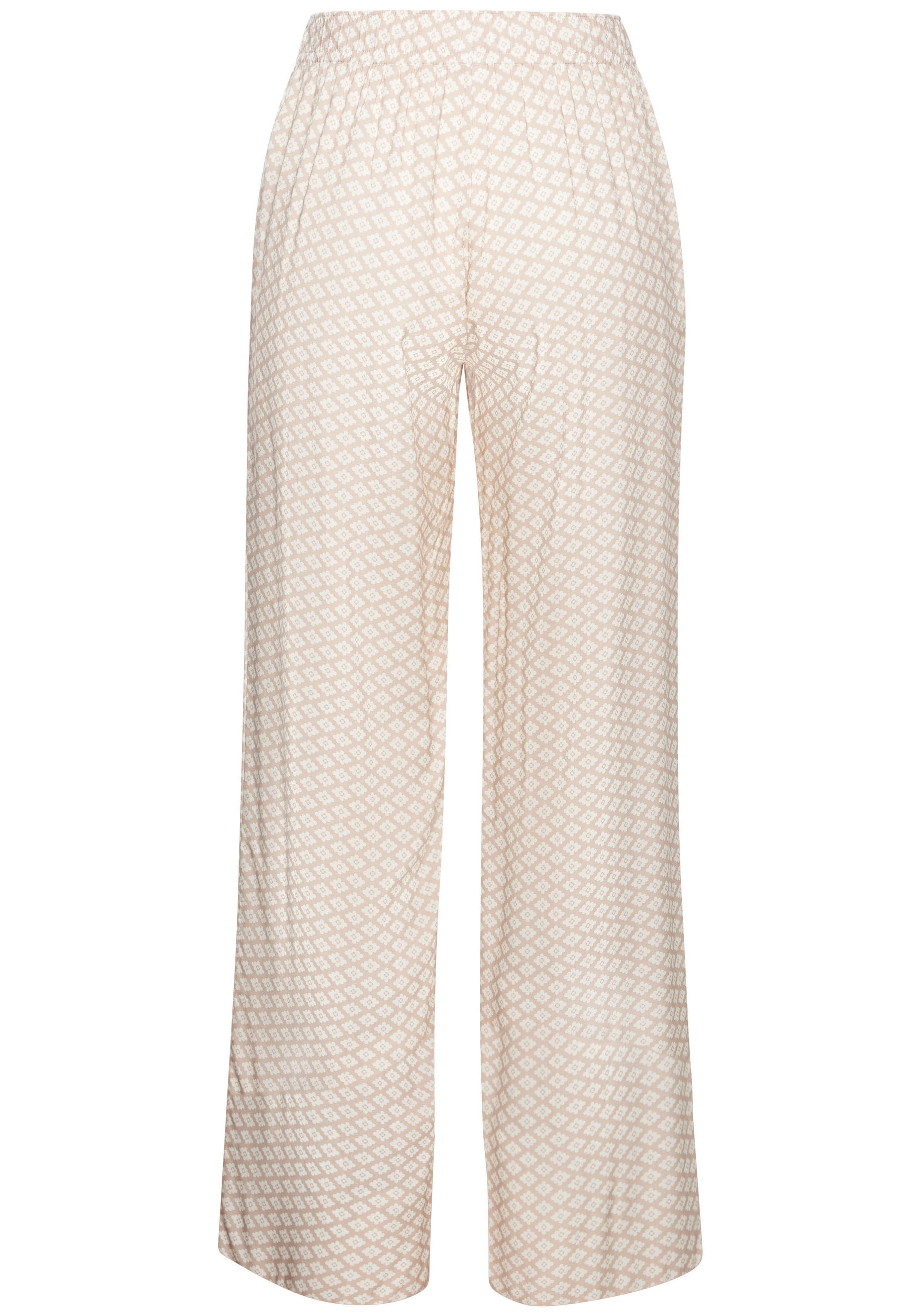 LASCANA Pyjamahose, Mit edlem Allover-Muster