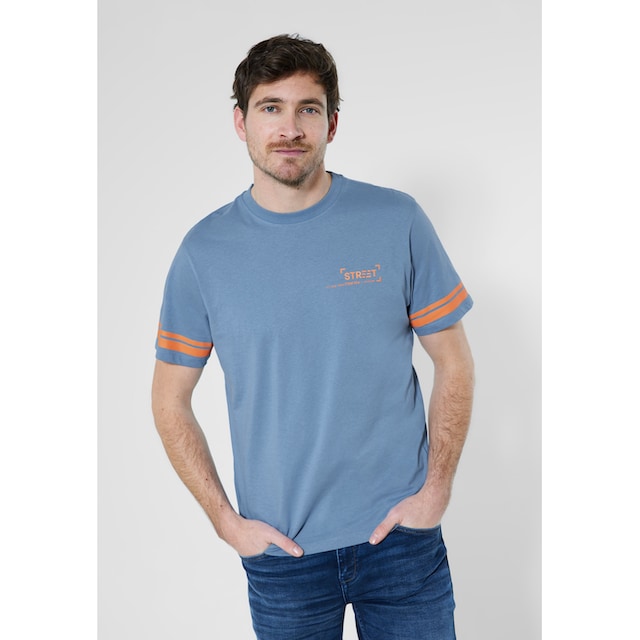 STREET ONE MEN T-Shirt, aus reiner Baumwolle ▷ kaufen | BAUR
