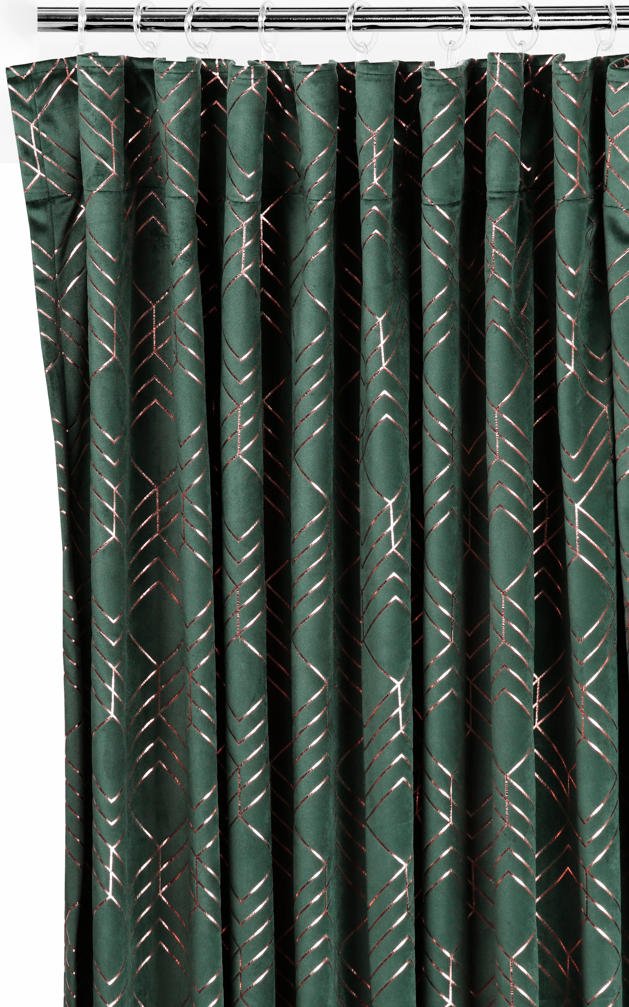 my home Vorhang »Velvet Foil«, (2 St.), Samt