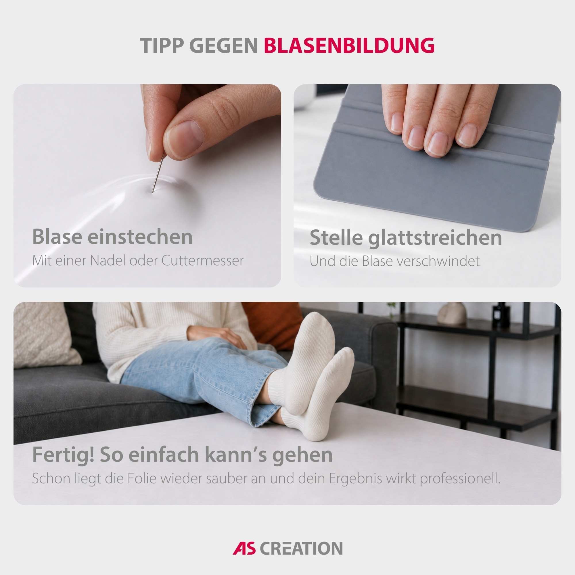 Architects Paper Möbelfolie »Architects Paper Möbelfolie Uni selbstklebend« Selbstklebende PVC-Folie in Uni-Optik mit Schneidraster