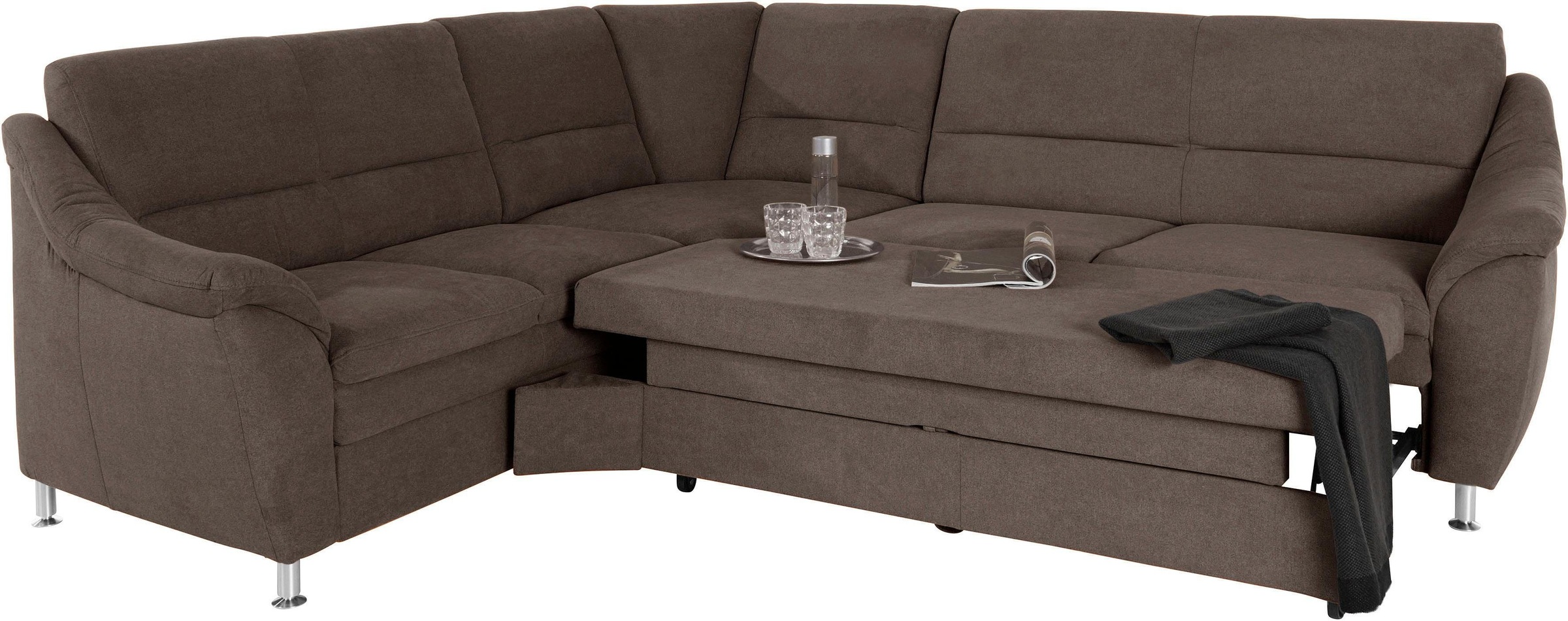 Home affaire Cardoso L-Shape Sofa Brown 8