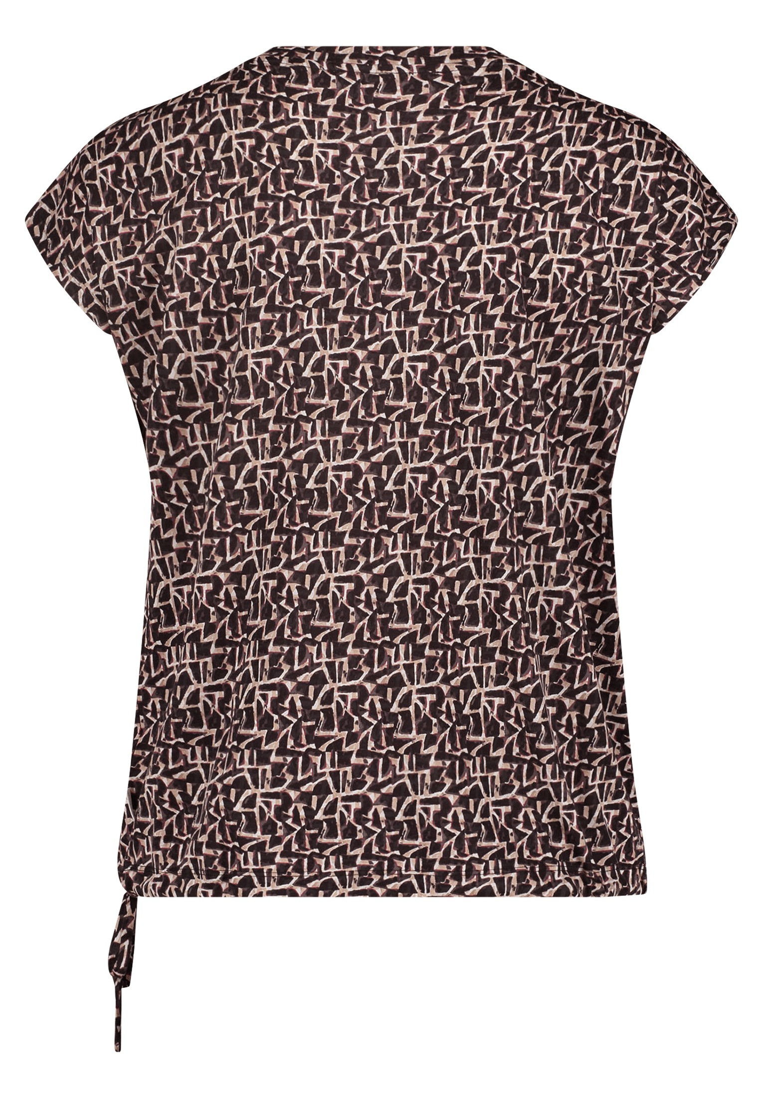 Thumbnail - Betty&Co Kurzarmshirt "Betty & Co Casual-Shirt mit Tunnelzug", (1 tlg.), Druck