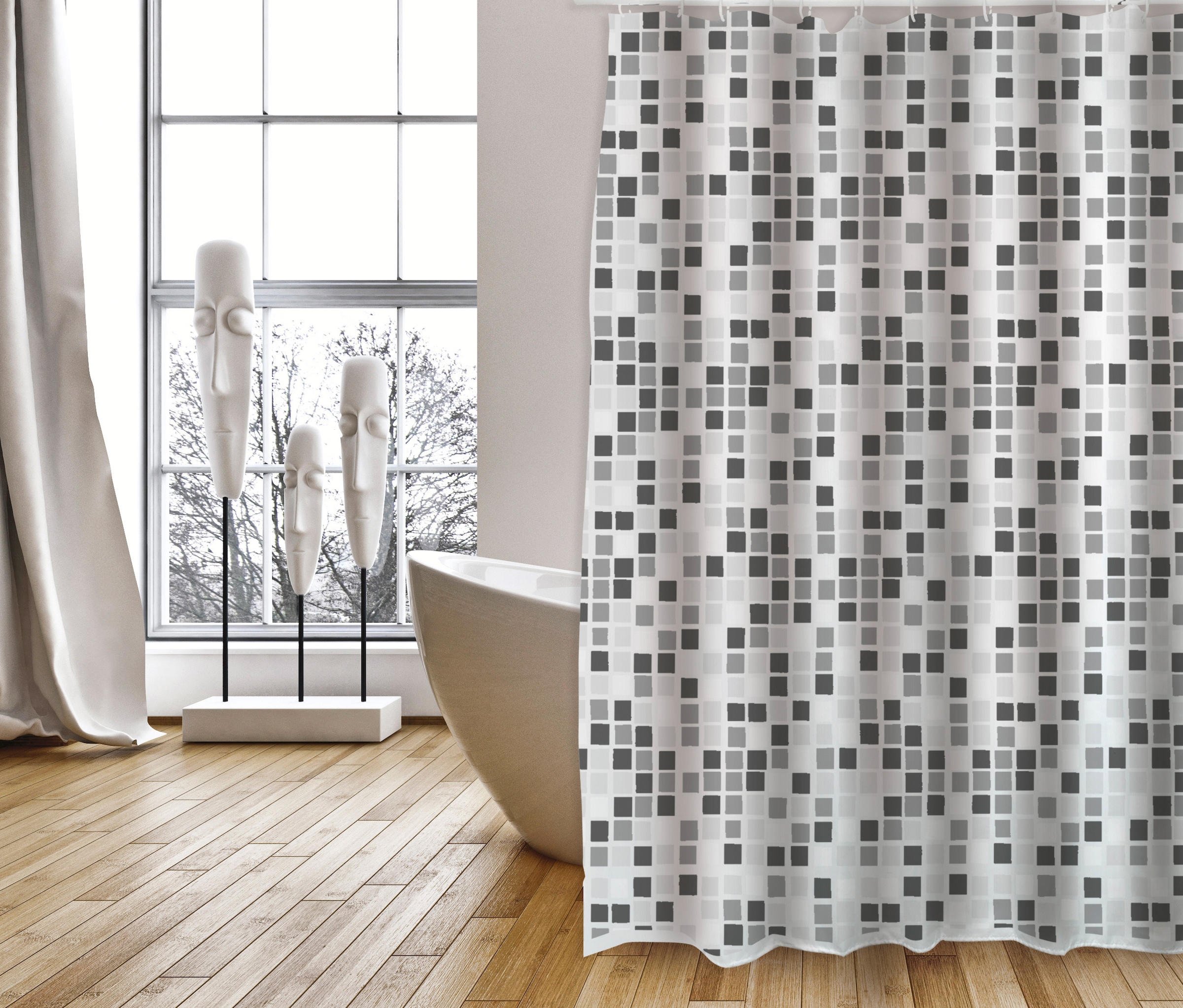 MSV Duschvorhang "Premium Mosaico", Höhe 200 cm günstig online kaufen