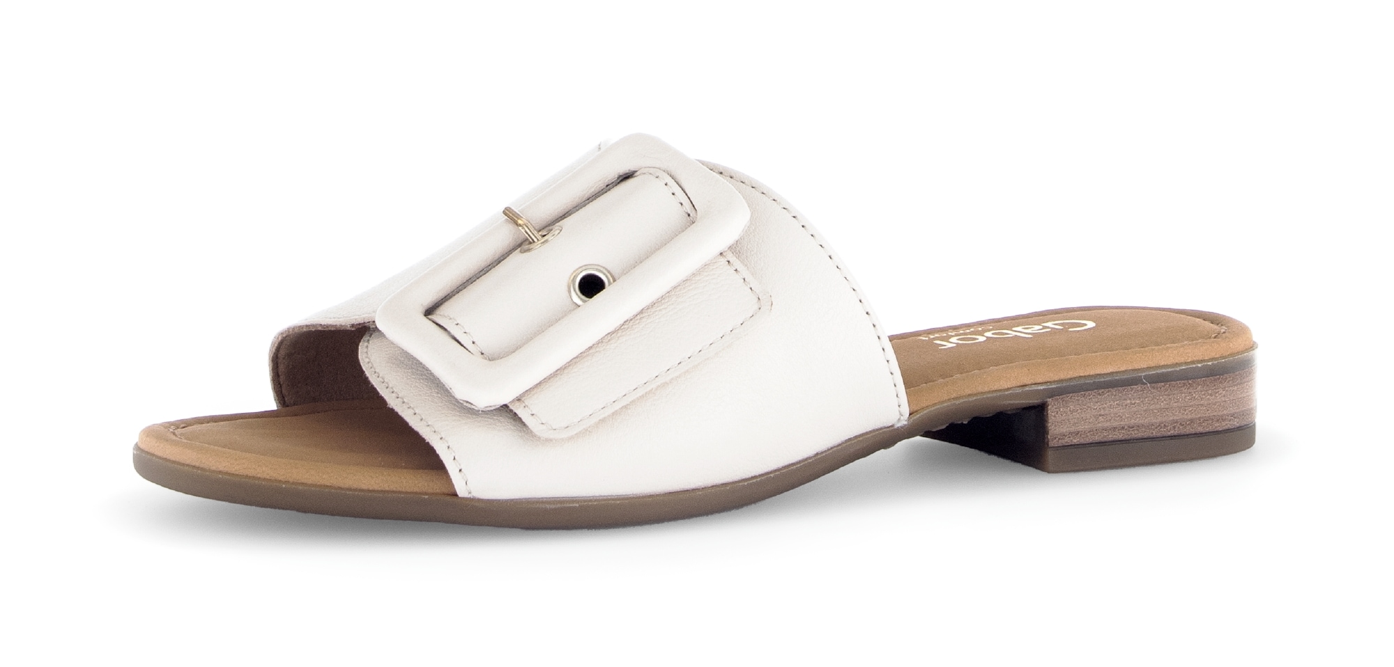 Gabor Pantolette "Rhodos" Blockabsatz, Sommerschuh, Schupfschuh in Weite G (= weit)