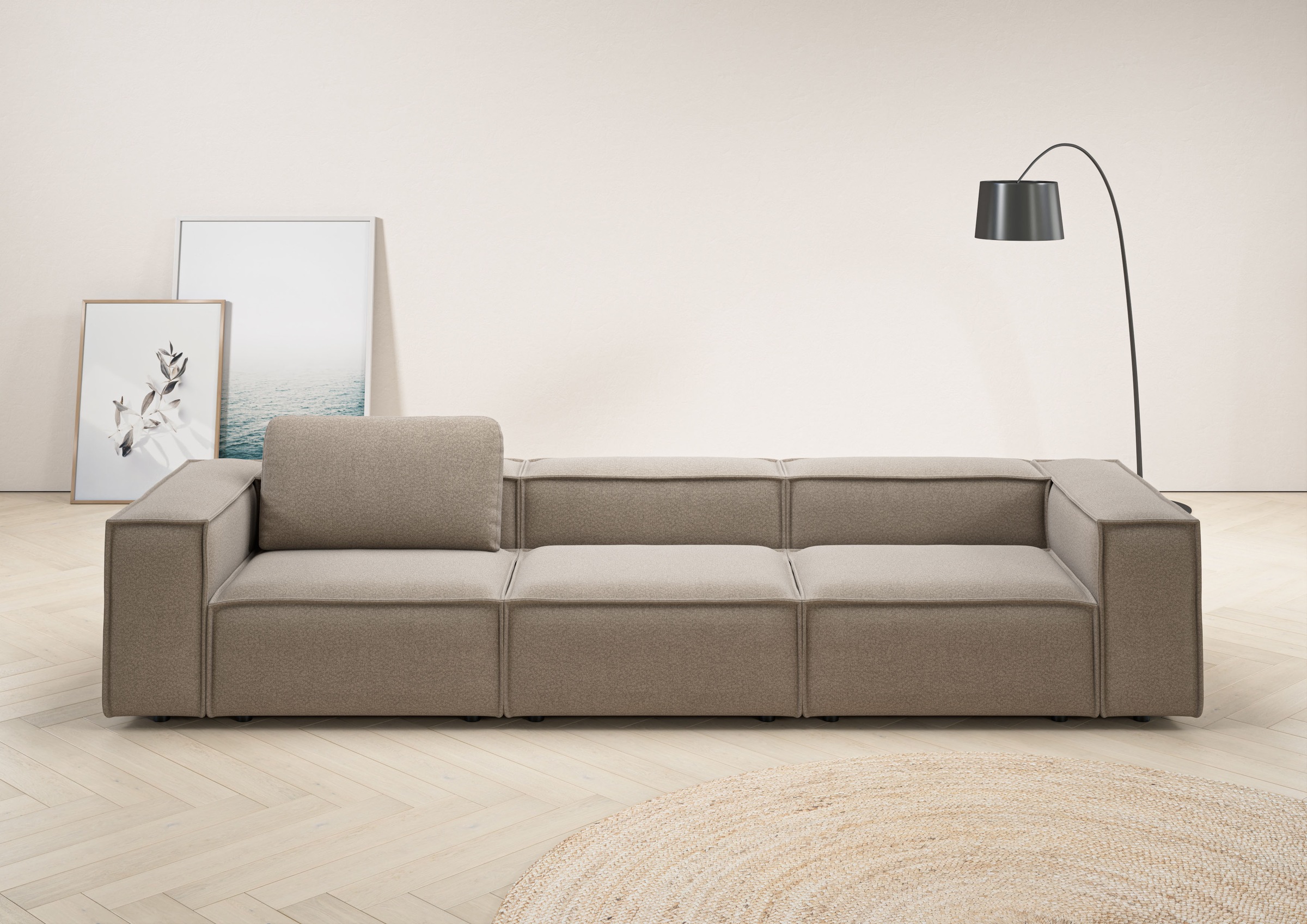 PLACES OF STYLE 3,5-Sitzer "Watertown, modernes Big-Sofa XXL, 336 cm Breite günstig online kaufen