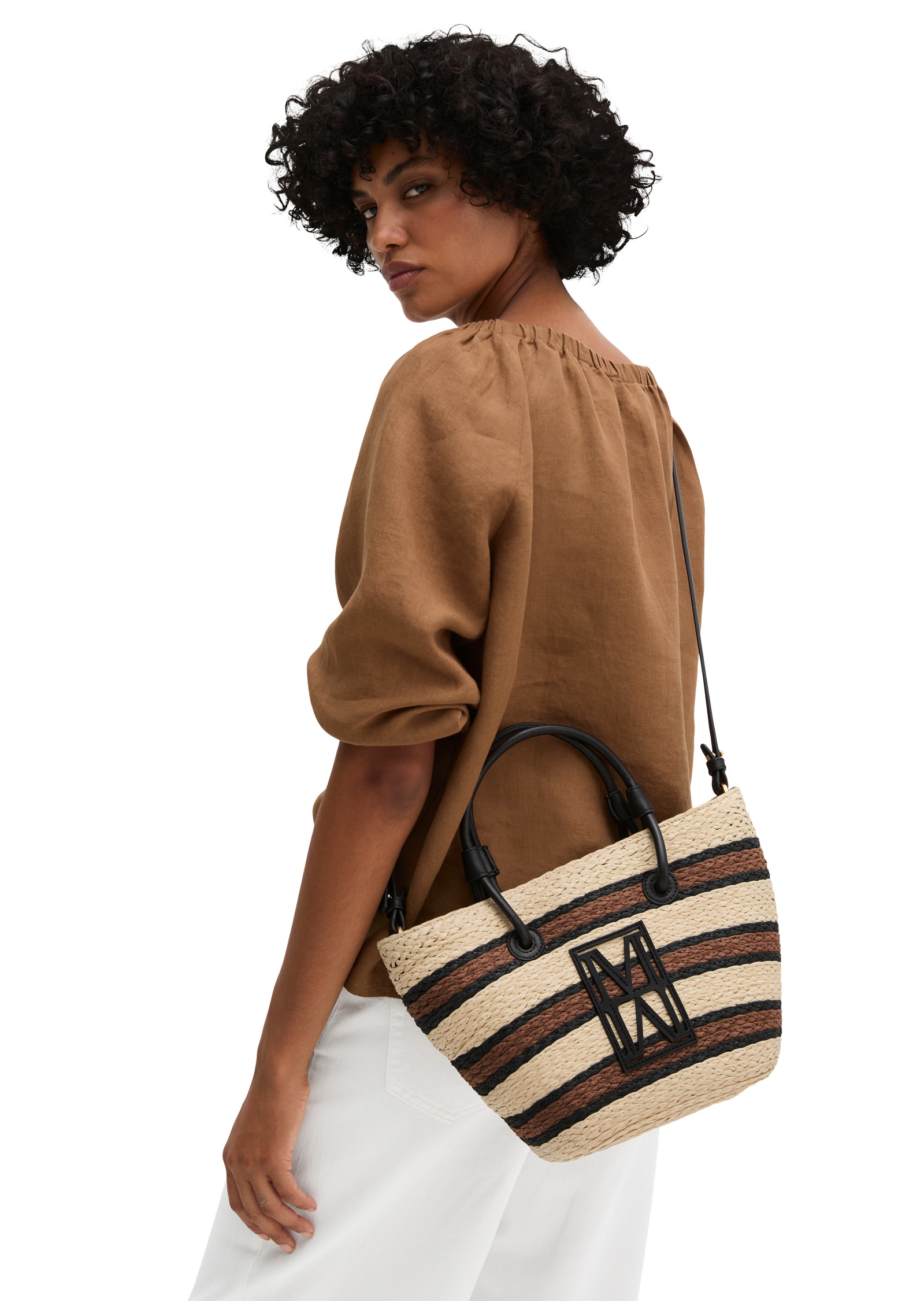 Marc O'Polo Shopper »mit edlen Echtleder-Details«