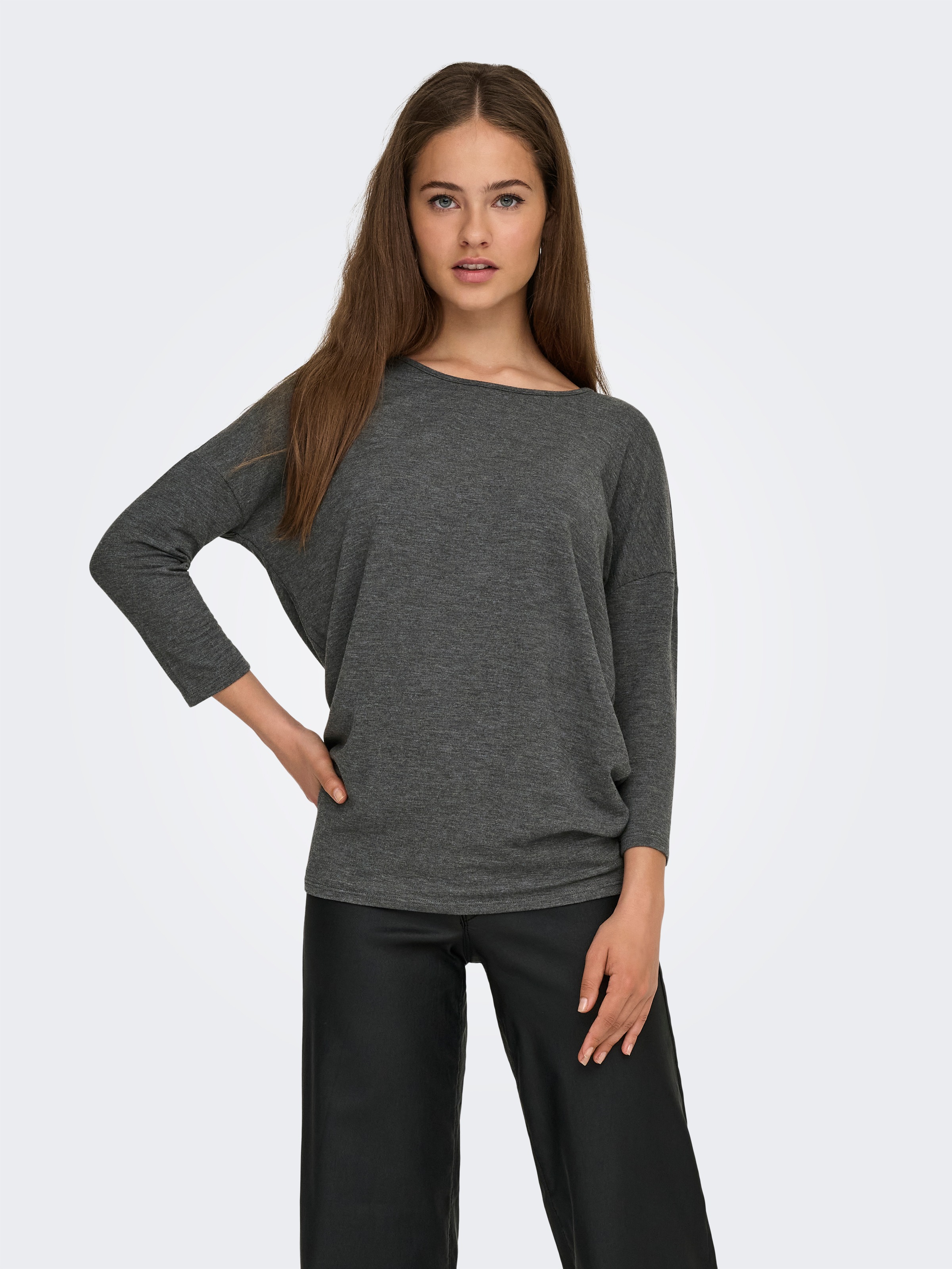 ONLY 3/4-Arm-Shirt "ONLGLAMOUR 3/4 TOP JRS NOOS" Materialmix, loose fit günstig online kaufen