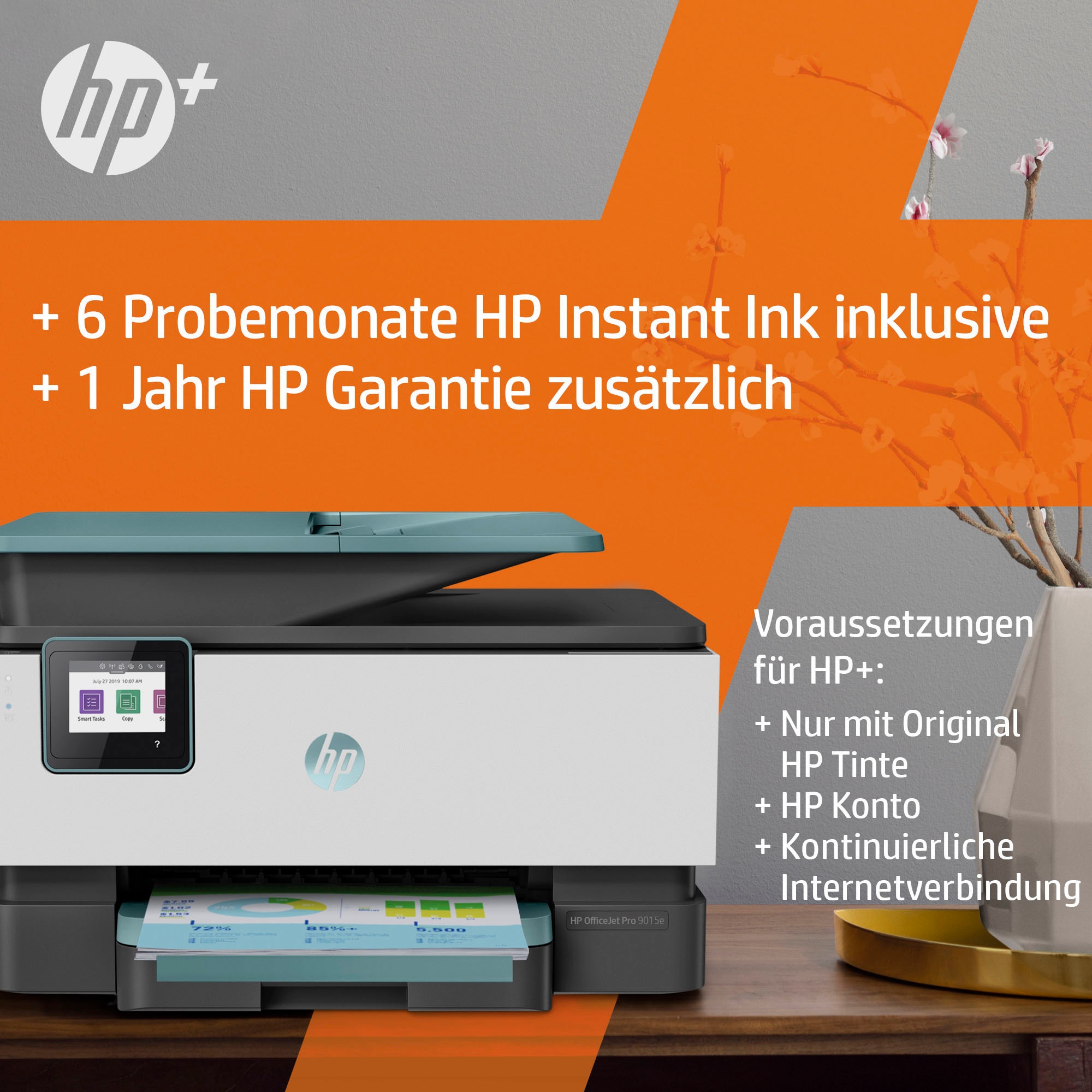 Black Friday All-in-One«, HP+ Pro Ink kompatibel BAUR | Multifunktionsdrucker HP »OfficeJet 9015e Instant