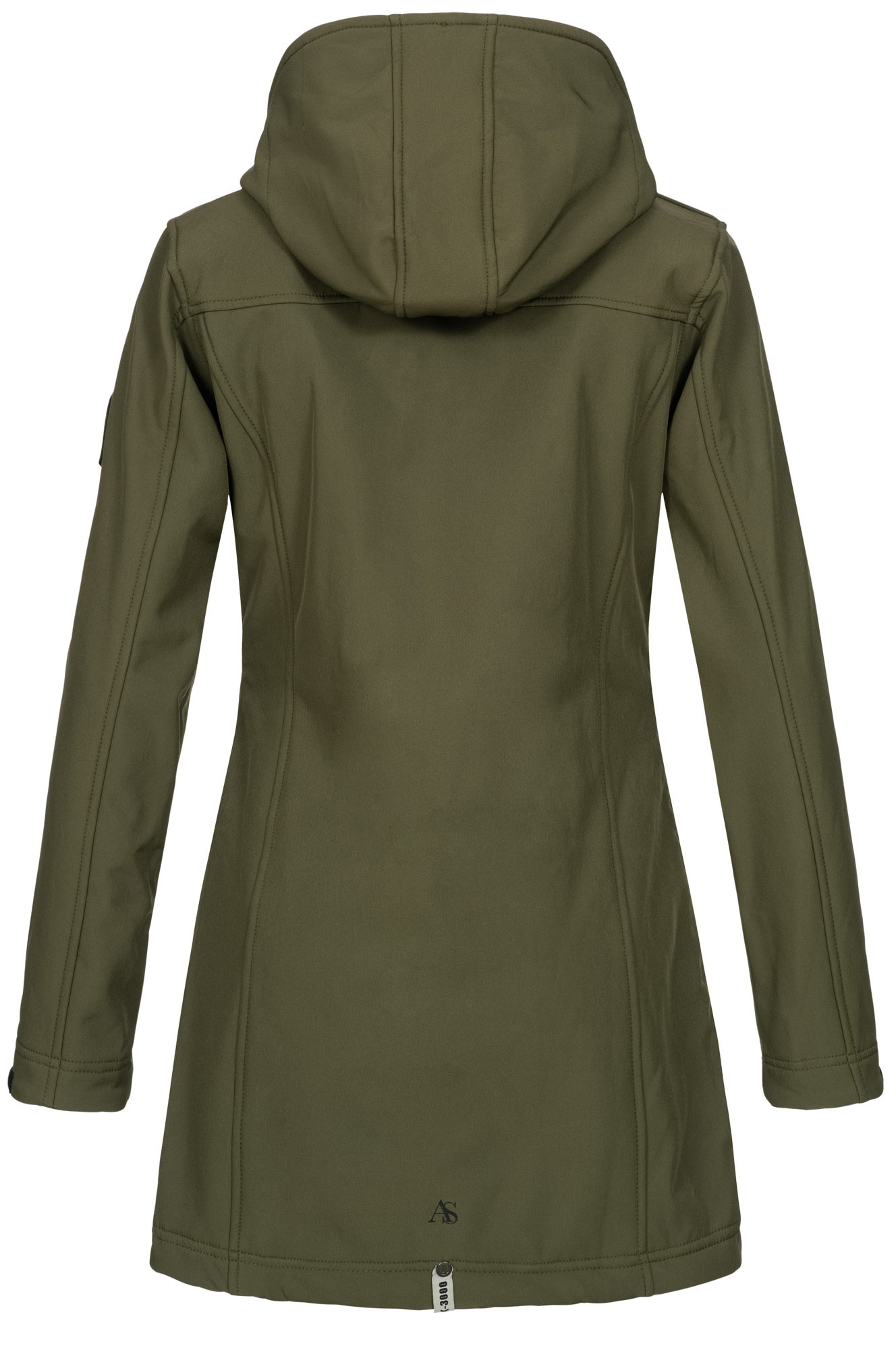 Alessandro Salvarini Softshelljacke »Alessia«, lang mit abnehmbarer Kapuze