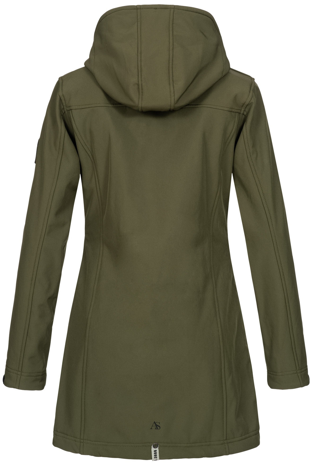 Thumbnail - Alessandro Salvarini Softshelljacke "Alessia" lang mit abnehmbarer Kapuze