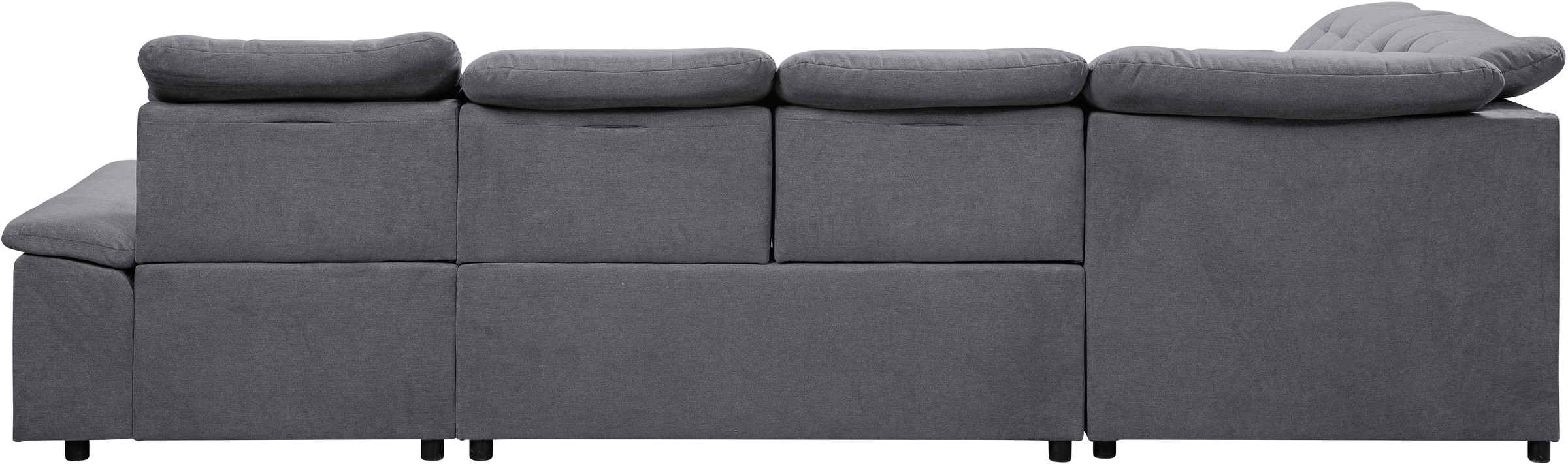 WERK2 Wohnlandschaft »Kordula-New Multifunktion Couch, Breite 332cm, U-Form«, Sofa in U-Form mit Schlaffunktion & Bettkasten, Schlafcouch