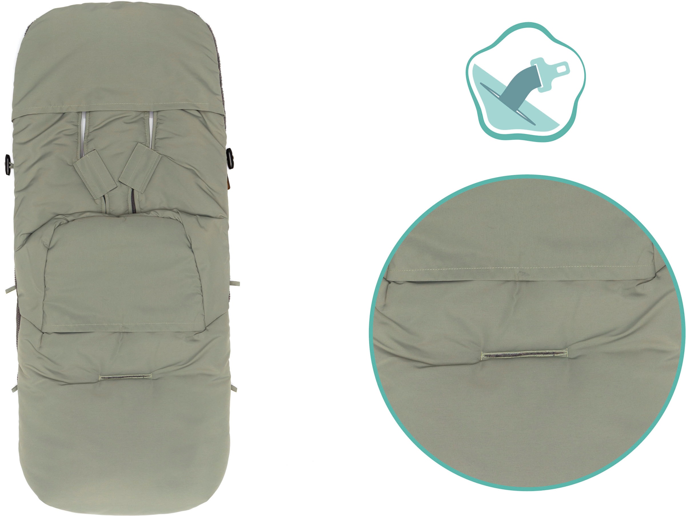 Fillikid Fußsack »Kinley Winterfußsack, salbei«