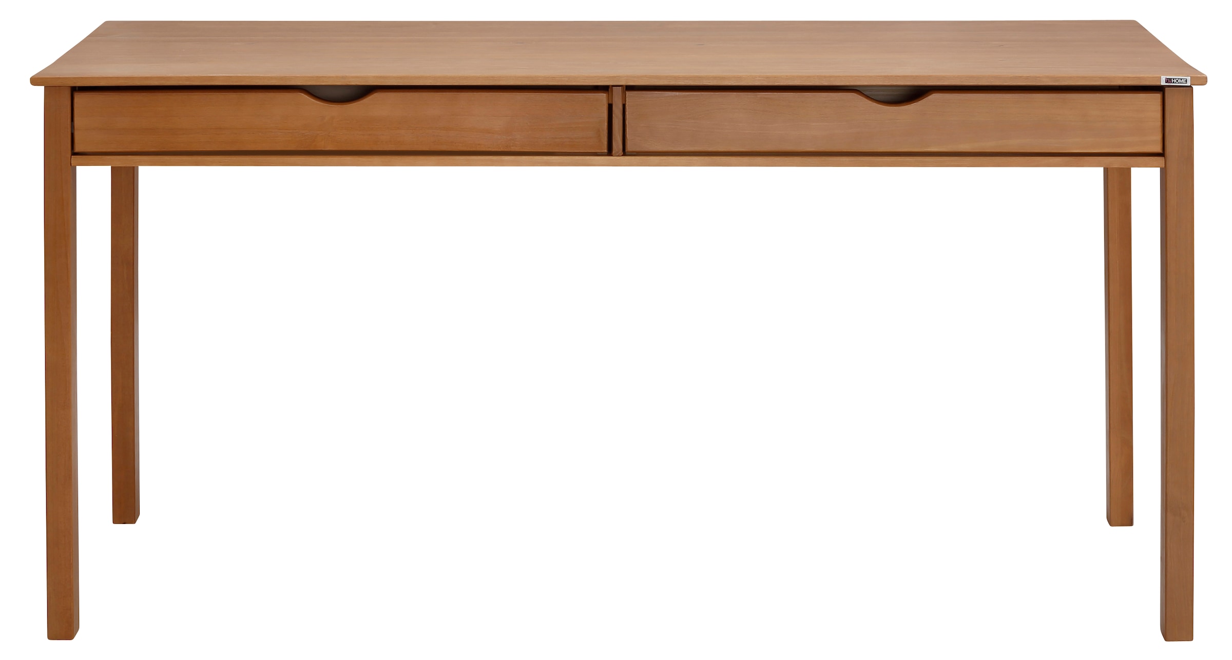 Schreibtisch »Gava«, (1 St.), Kiefer massiv, eingefräste Griffmulden, Höhe 80 cm