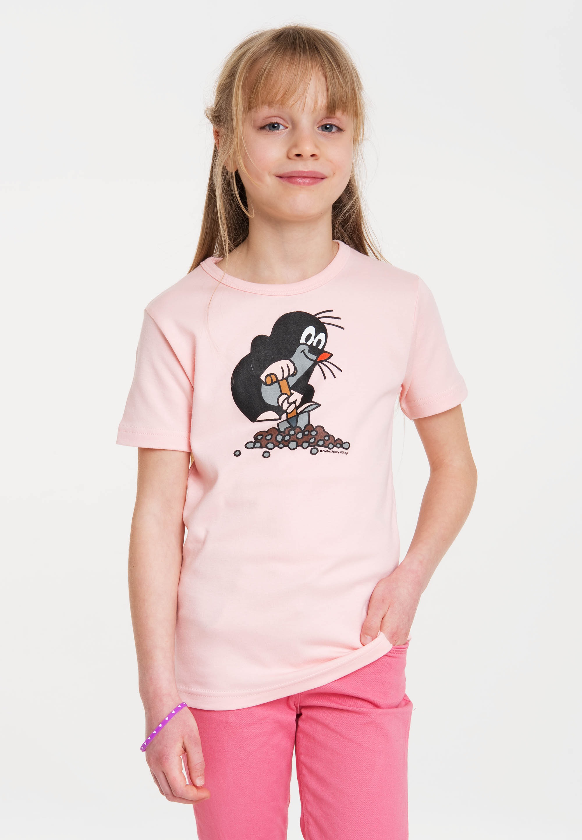 LOGOSHIRT T-Shirt "Der kleine Maulwurf" mit coolem Print