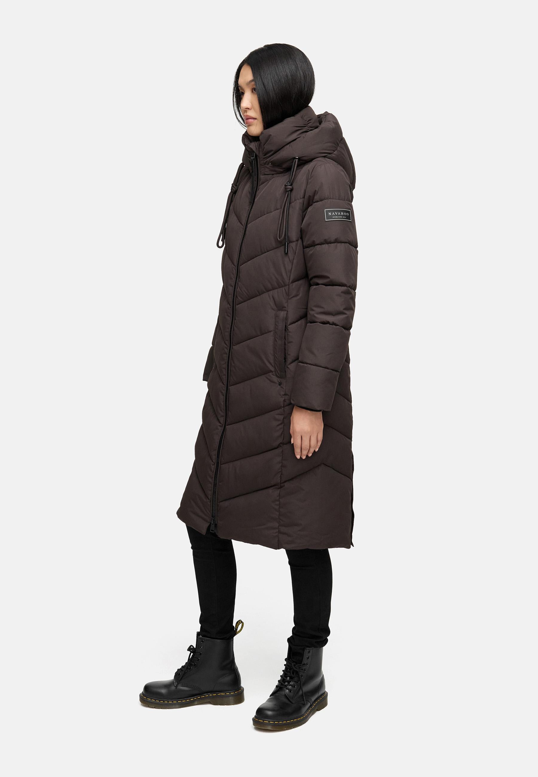 Navahoo Steppmantel »Sahnekatzii XIV«, Schicker Wintermantel mit kuschlig warm wattiertem Kragen