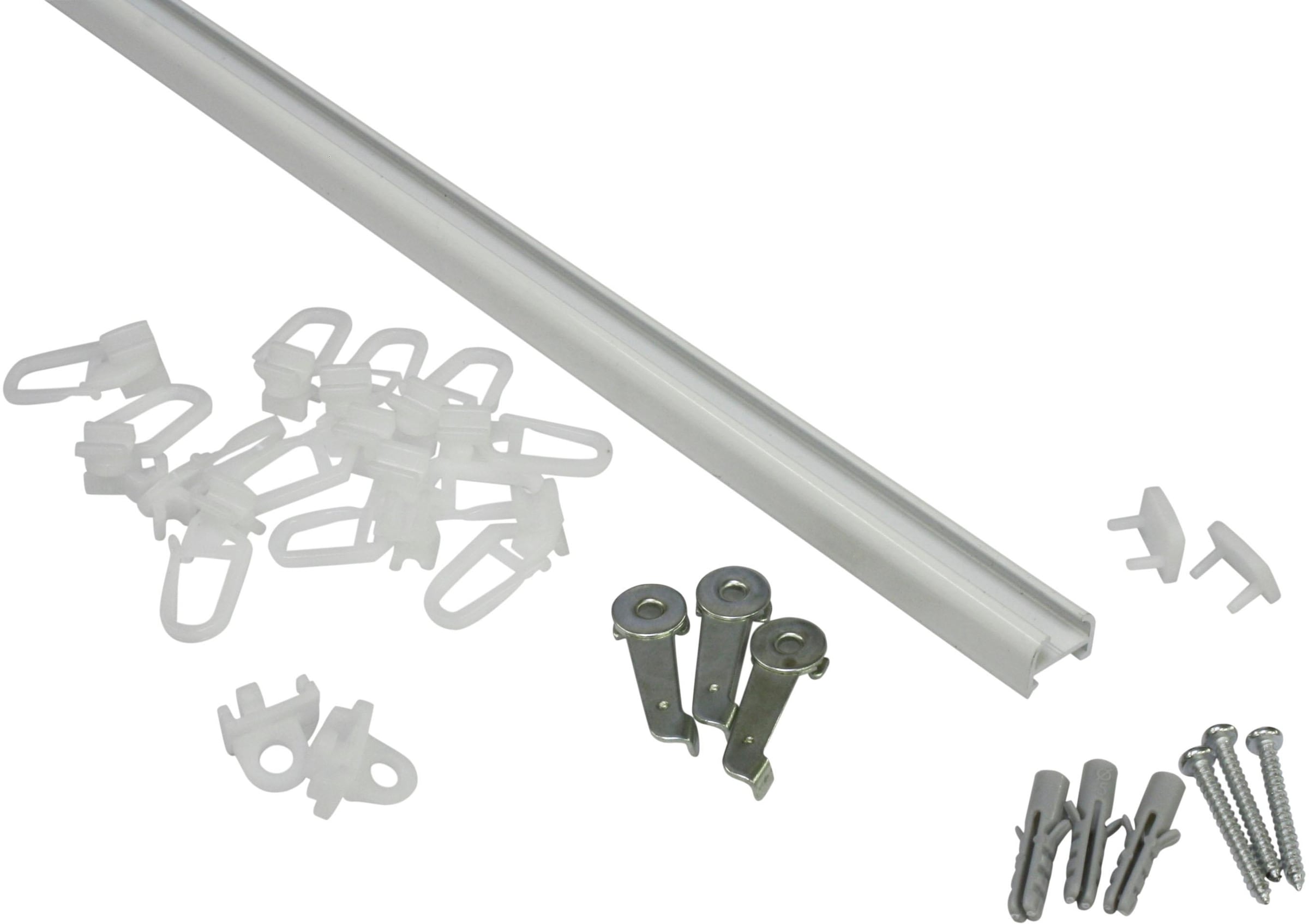 GARDINIA Gardinenschiene "Aluminiumschiene" Ø 13 mm 1 läufig-läufig kürzbar 1-läufig