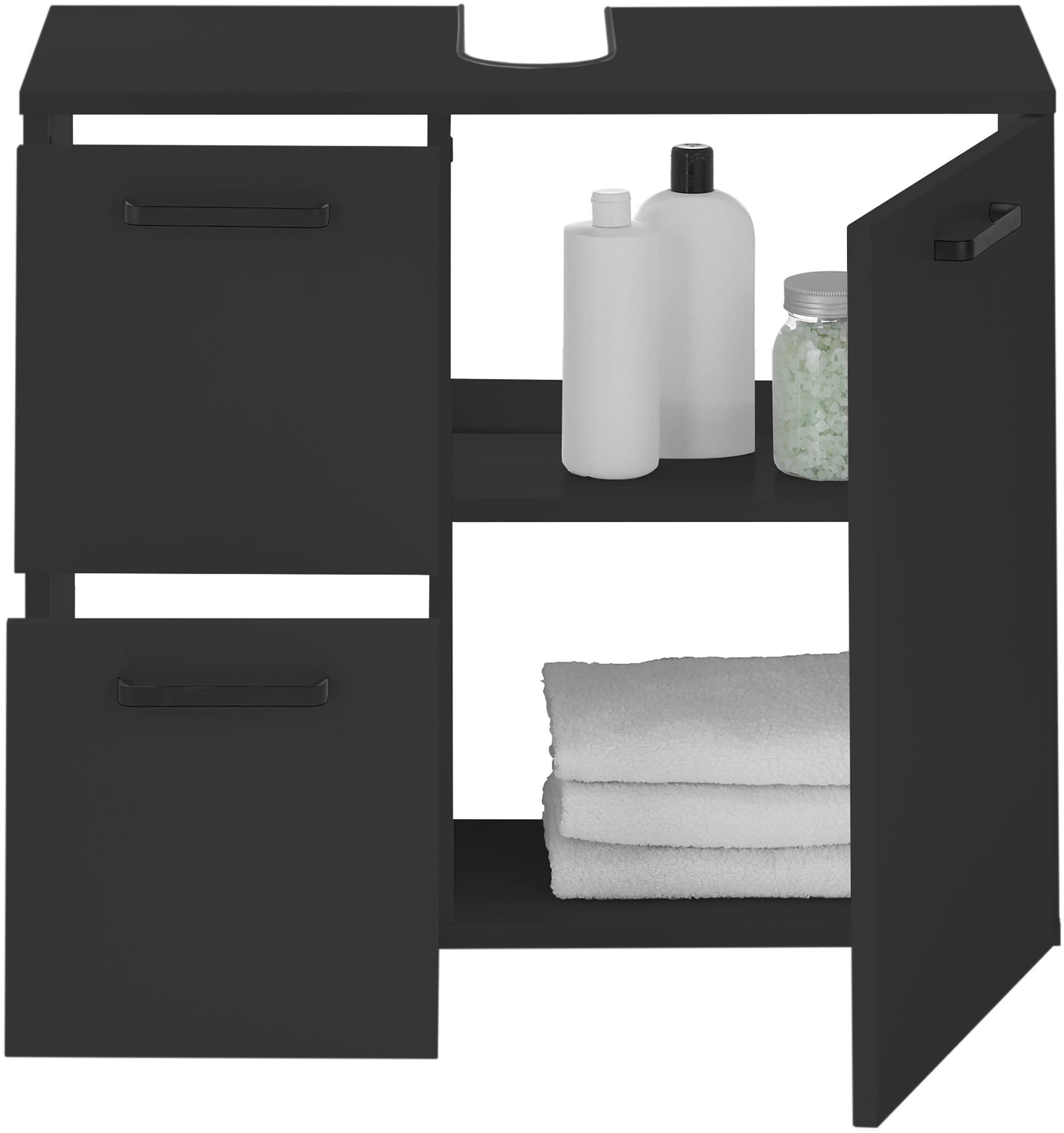 BASIC by Balculina Waschbeckenunterschrank »Vanice, Badezimmerschrank B/H/T 70x60x35cm« 1 Stk. tlg. Breite 70cm, Softclose, FSC-Mix 70%,Made in Europa