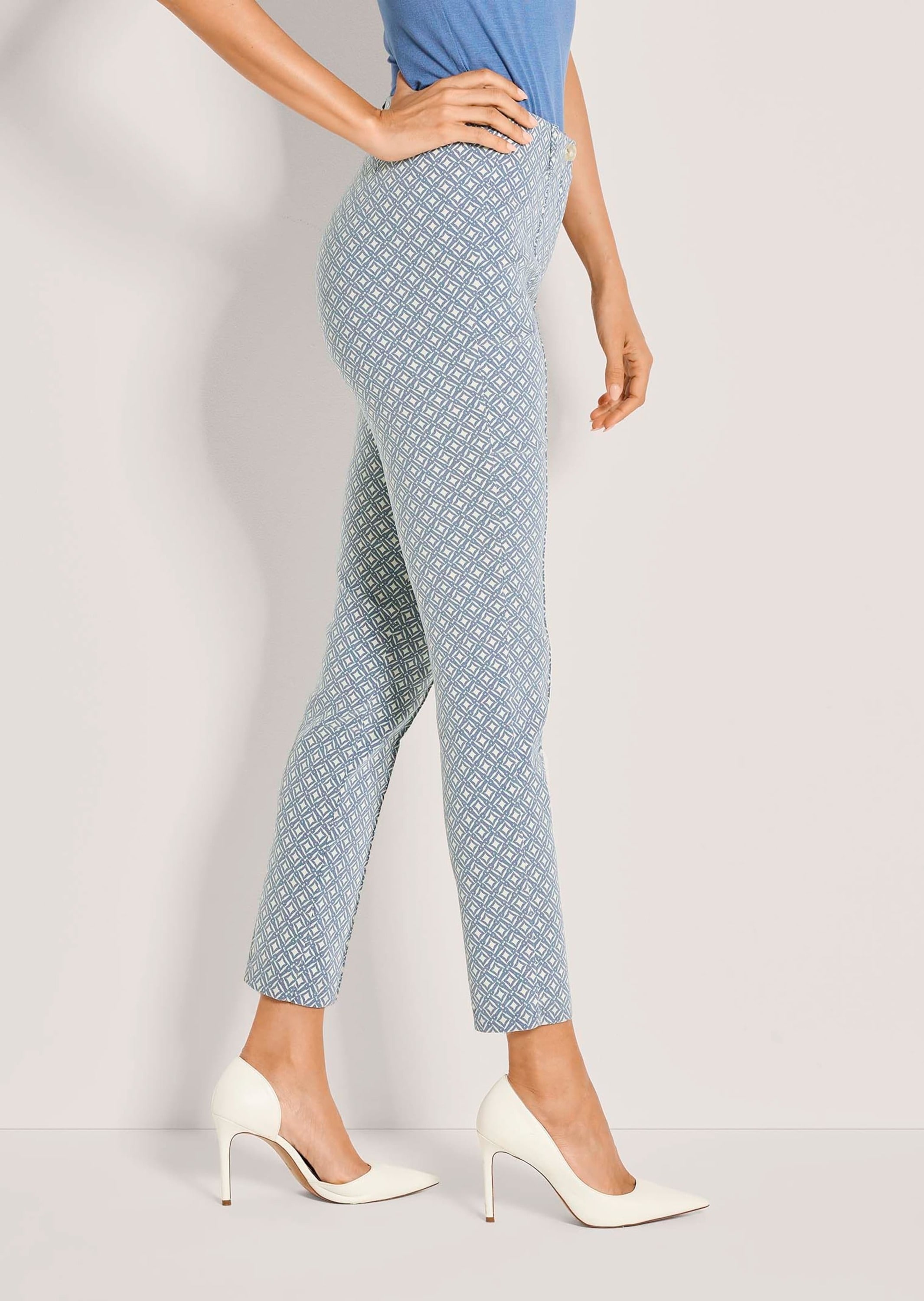 MADELEINE Stoffhose »Jerseyhose Jacquardhose mit grafischem Muster«