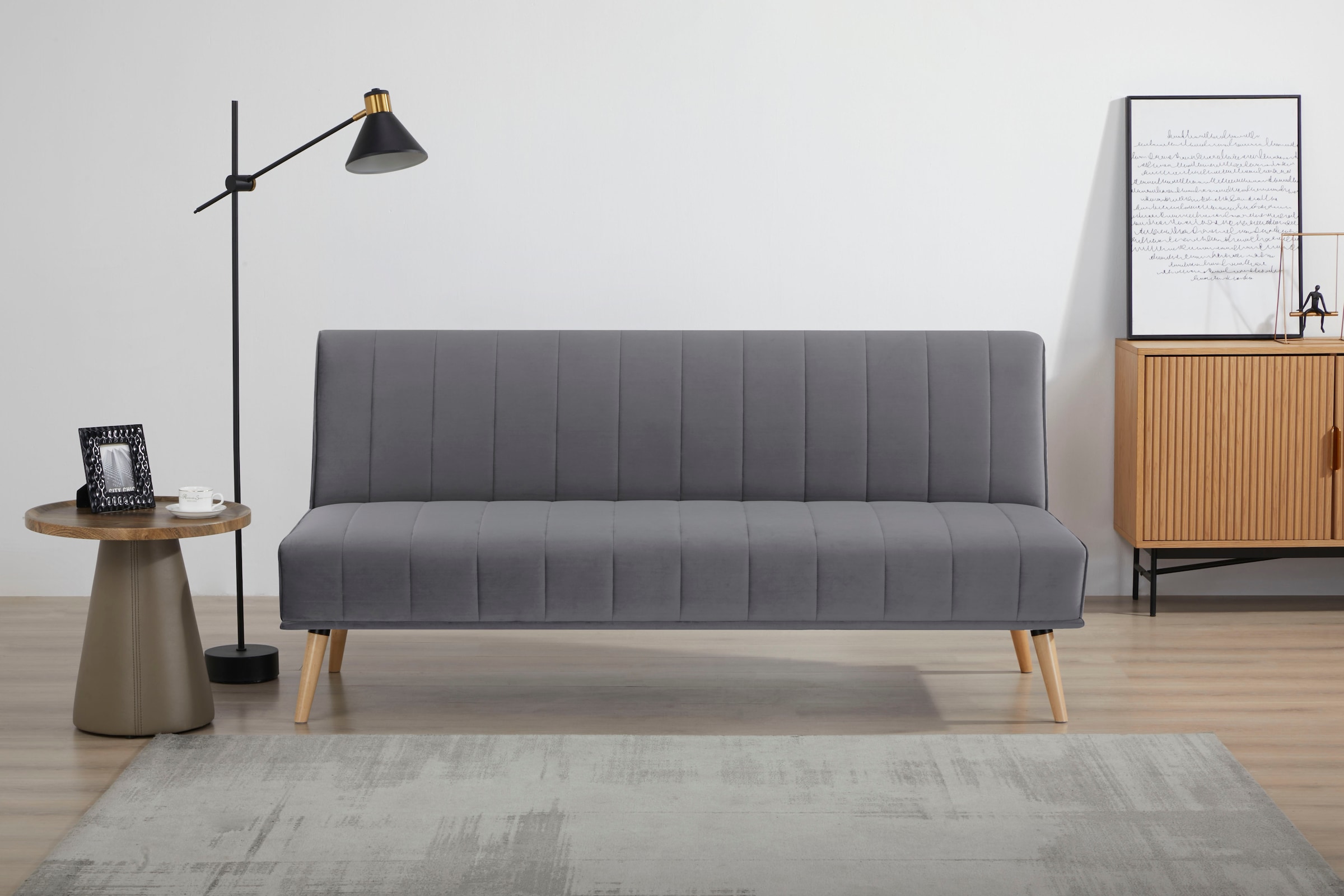 INOSIGN Schlafsofa »LUMINARA Gästesofa, Bettsofa, Couch mit Schlaffunktion, Loungesofa«, durch verstellbare Rückenlehne u. Bettfunktion, Webstoff-Bezug