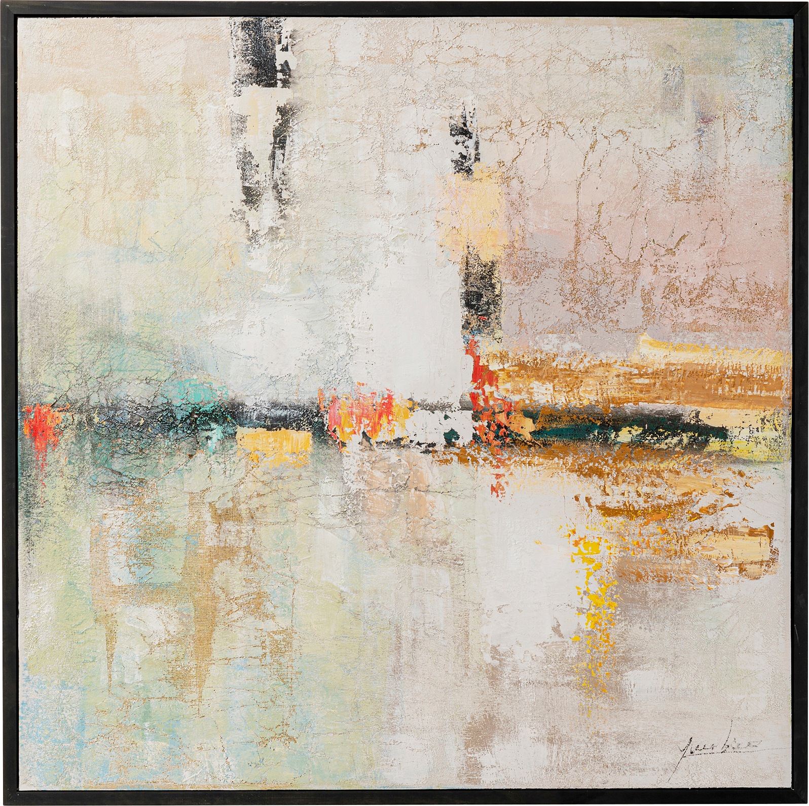 Kare Design Bild mit Rahmen "Gerahmtes Bild Dust Blau" günstig online kaufen