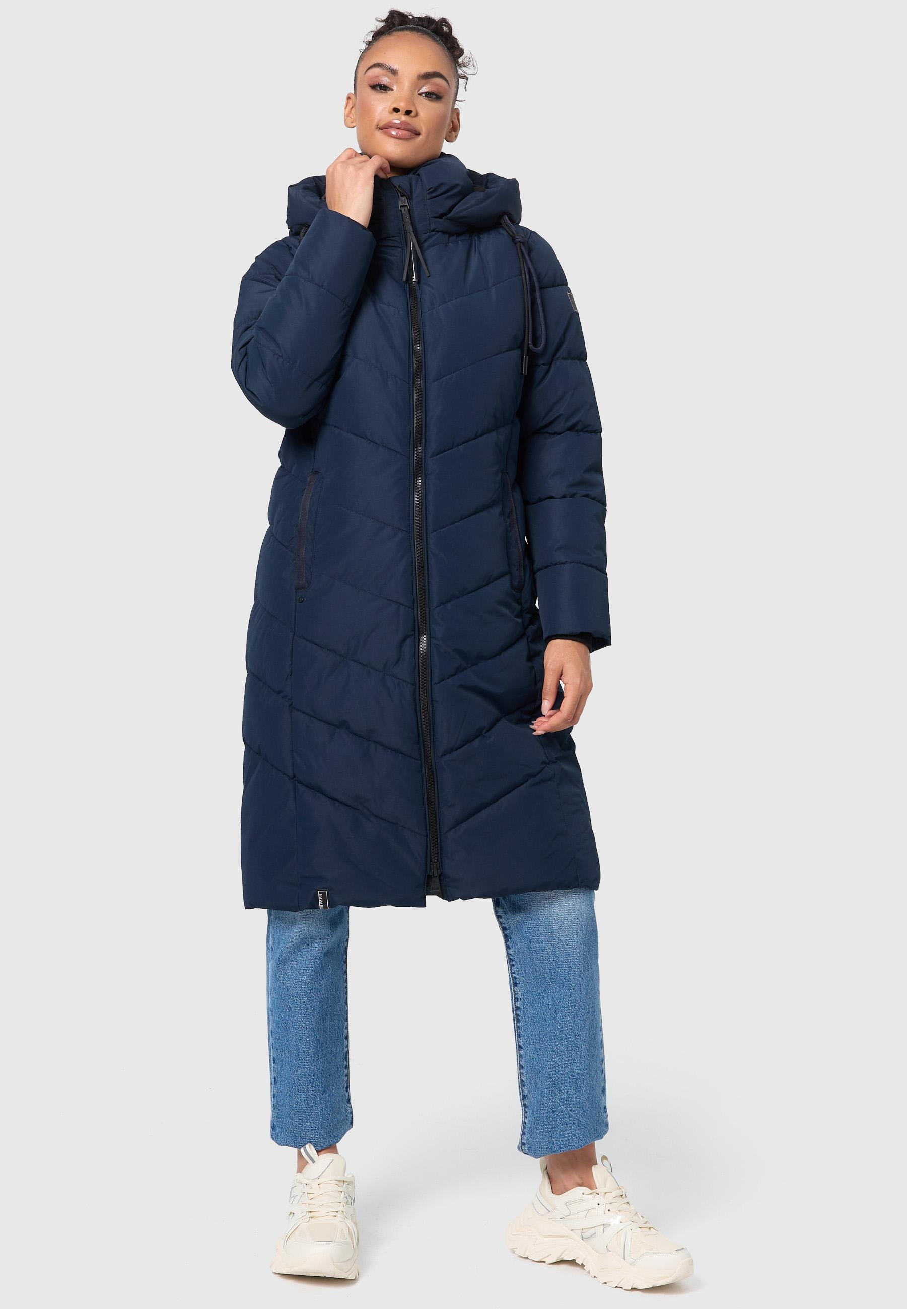 Navahoo Steppmantel »Sahnekatzii XIV«, Schicker Wintermantel mit kuschlig warm wattiertem Kragen